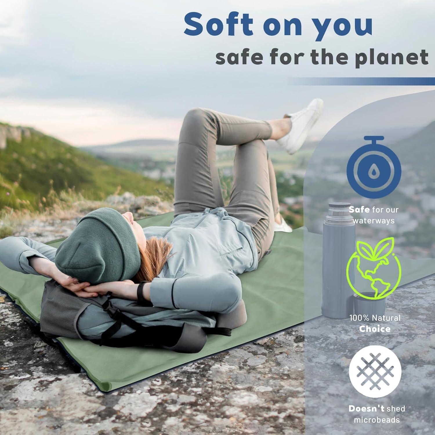 Juego de Toallas de Microfibra Tian Qing 2 Piezas Secado Rápido