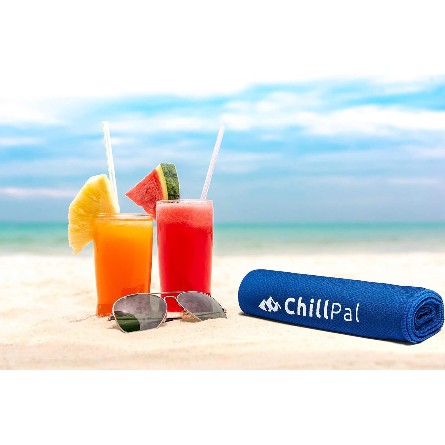 Toalla de Enfriamiento Chill Pal Azul 30.48x101.6 cm Transpirable