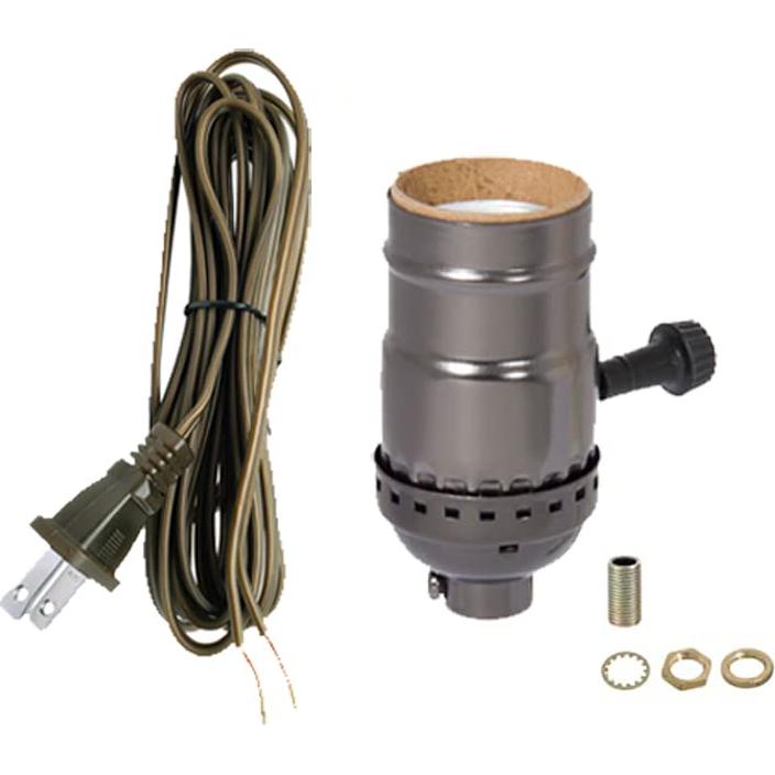 Kit de Recableado de Lámpara B&P Bronce Antiguo 2.44m