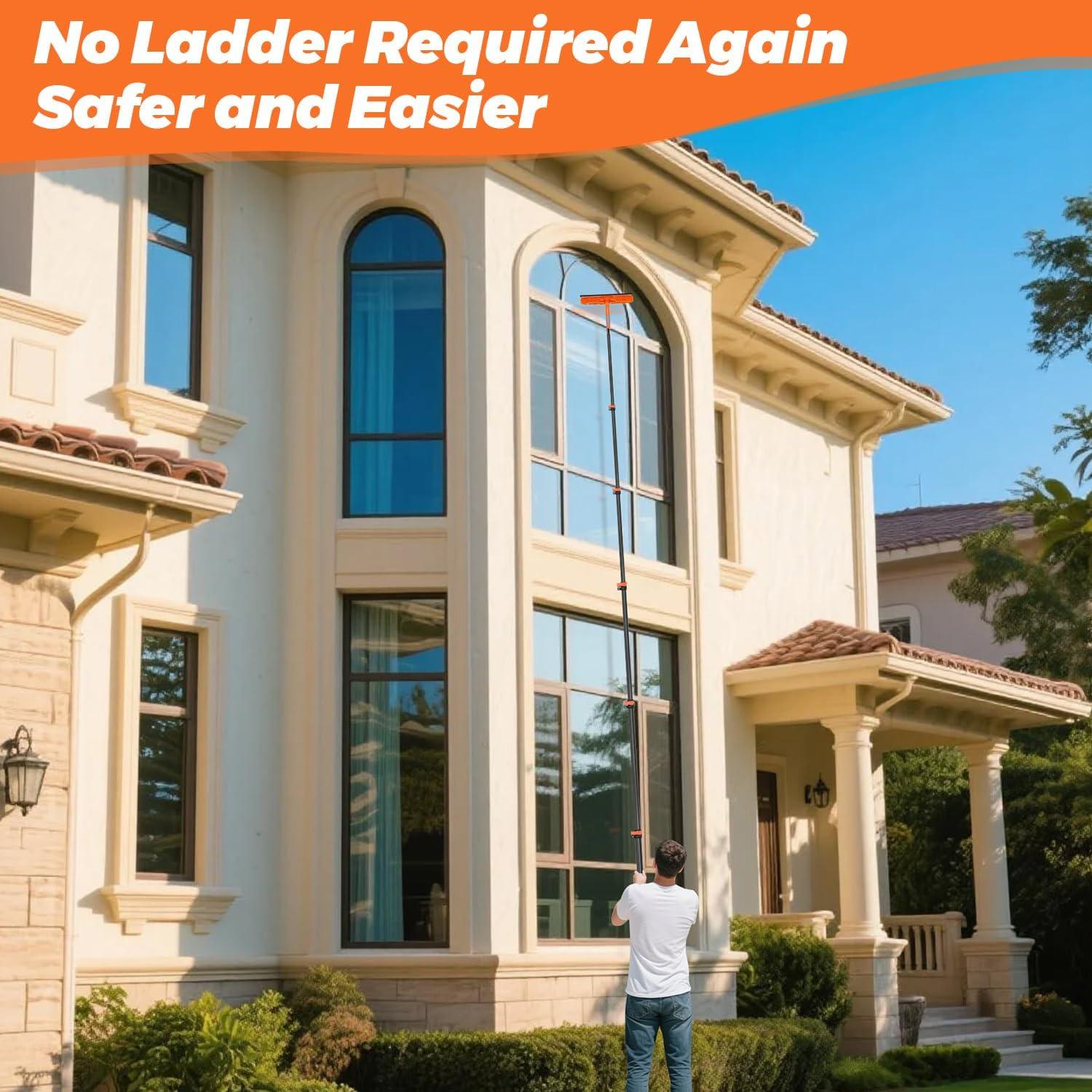 Raspador de Ventanas Telescópico Msnaile 3.66m Fibra de Carbono