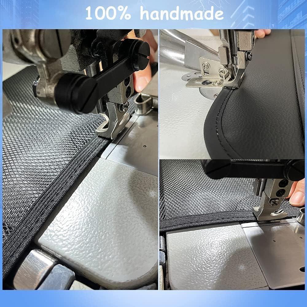 Organizador de Asiento Trasero de Coche MONKONAR - Cuero PU, 9 Bolsillos, Bandeja Plegable