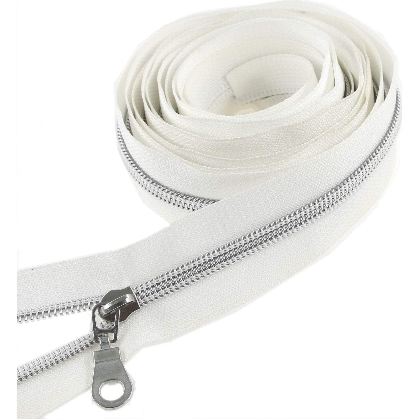 Tiradores de Cremallera Leekayer 50PCS #5 Plateados Brillantes