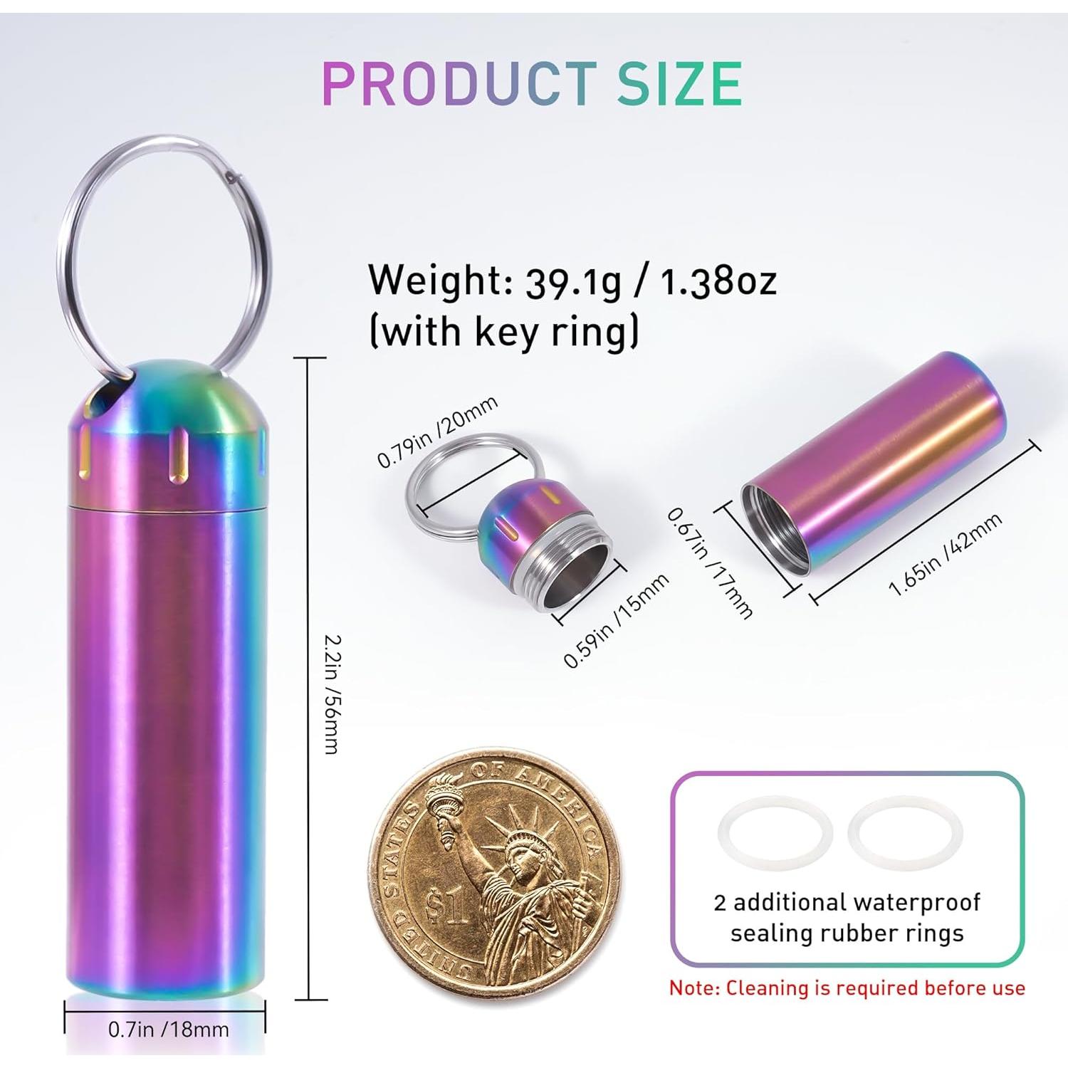 Organizador de Pastillas VTAR 2 Piezas Acero Inoxidable Impermeable