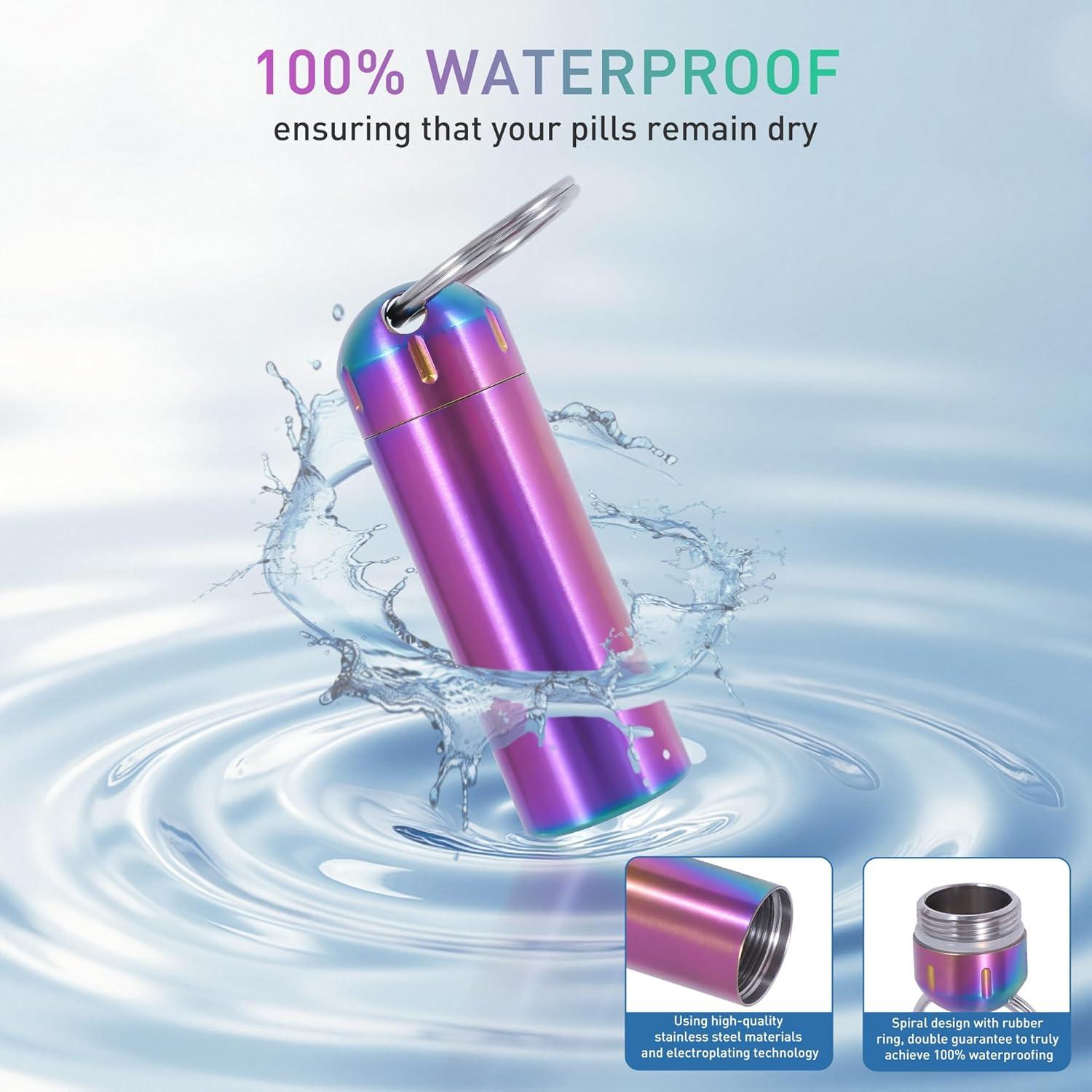 Organizador de Pastillas VTAR 2 Piezas Acero Inoxidable Impermeable