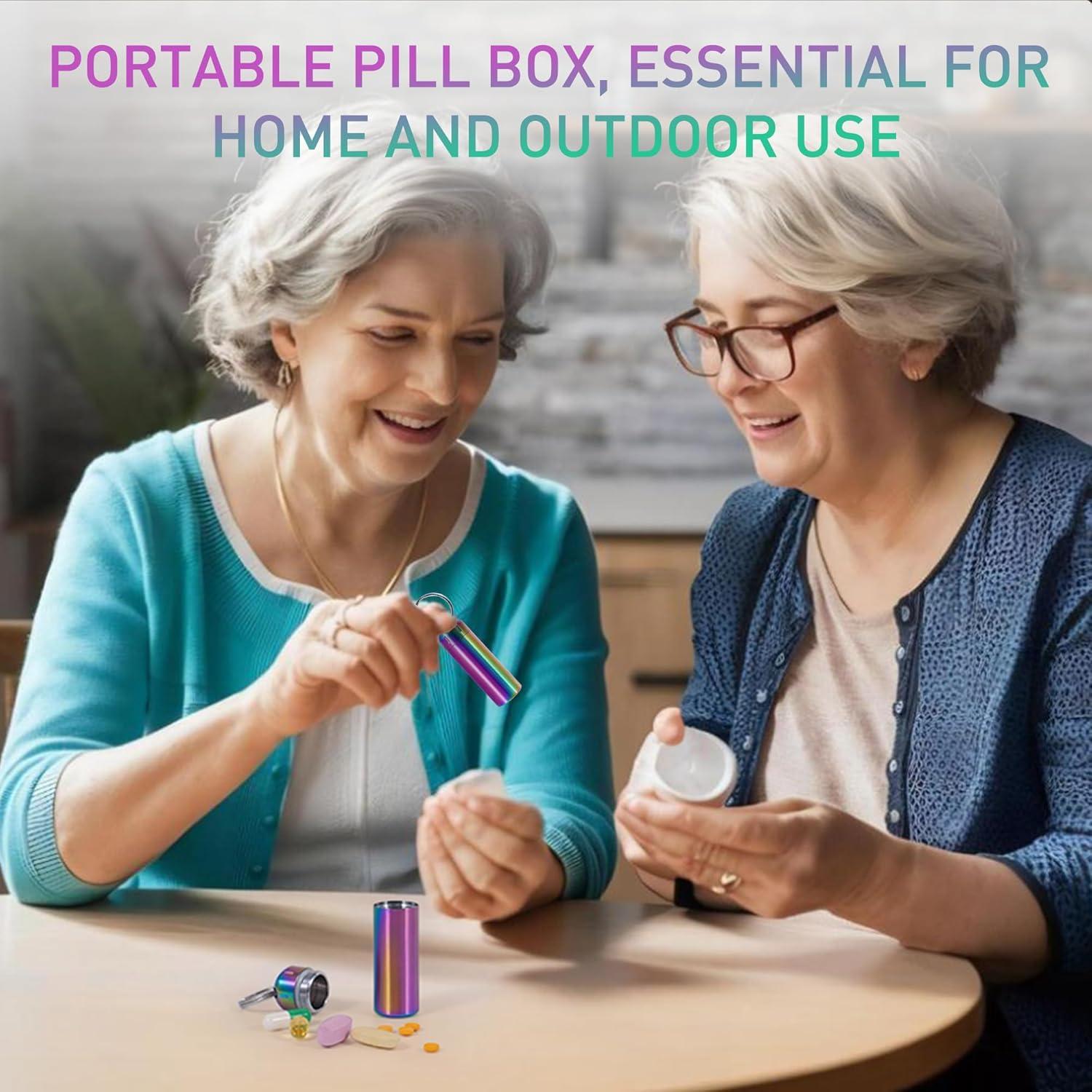 Organizador de Pastillas VTAR 2 Piezas Acero Inoxidable Impermeable