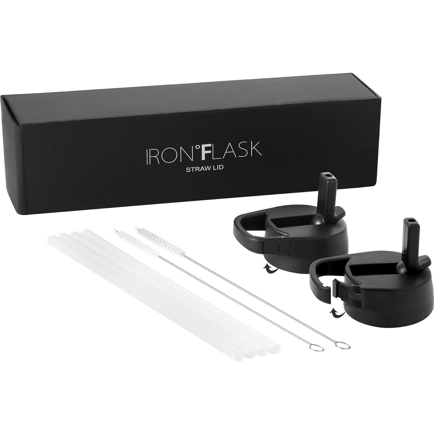 Tapa de Popote Carabiner IRON FLASK para Botellas Boca Ancha