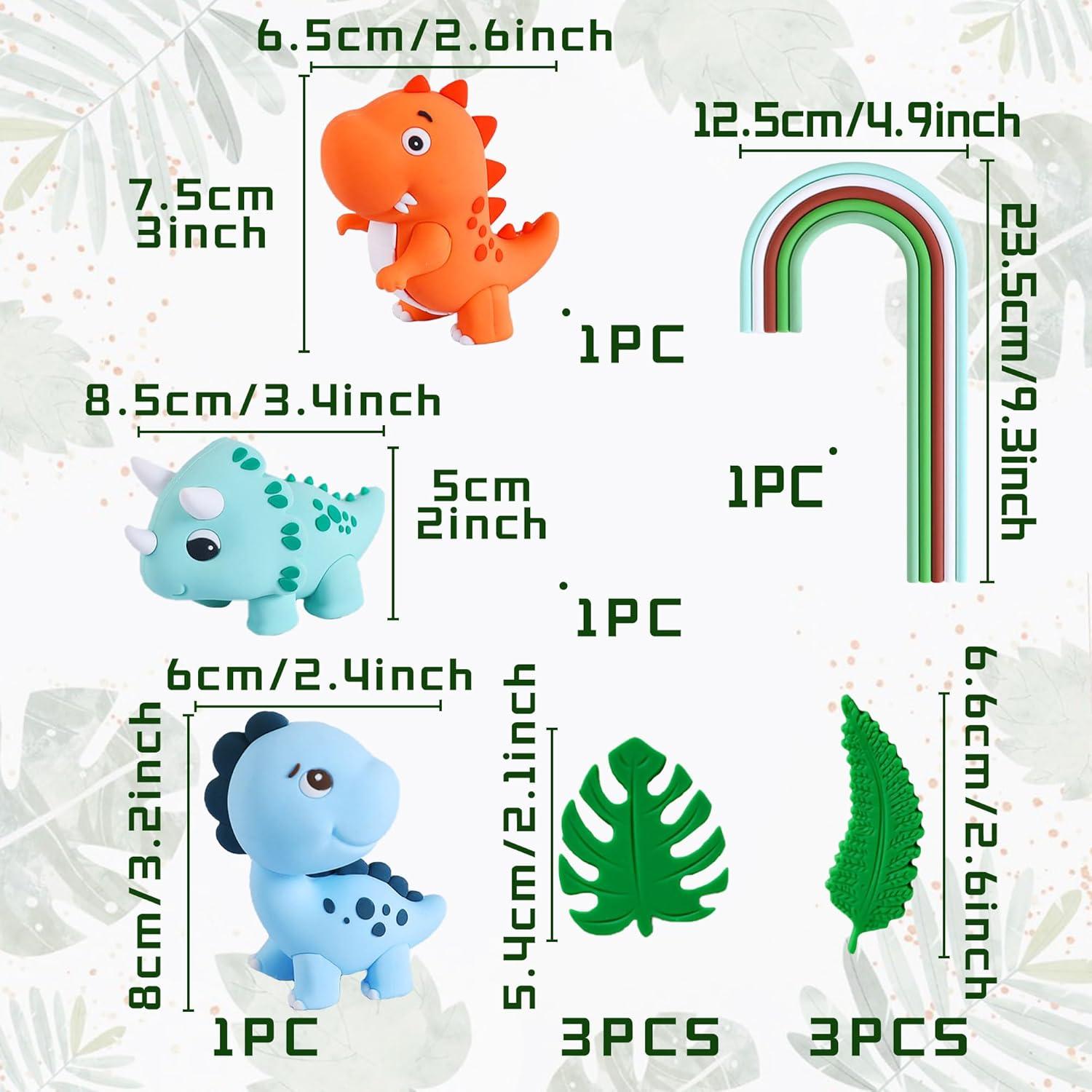 Decoraciones de Pastel Dinosaurio Roaring Good Time - 10 Piezas