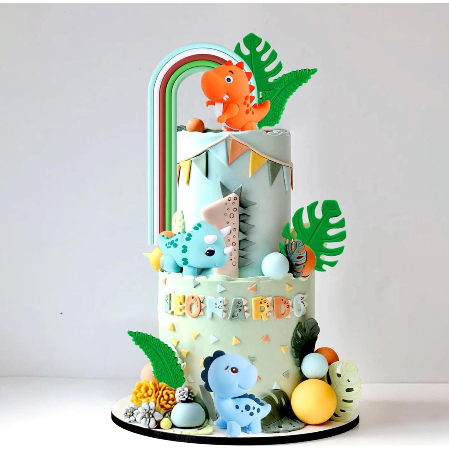 Decoraciones de Pastel Dinosaurio Roaring Good Time - 10 Piezas