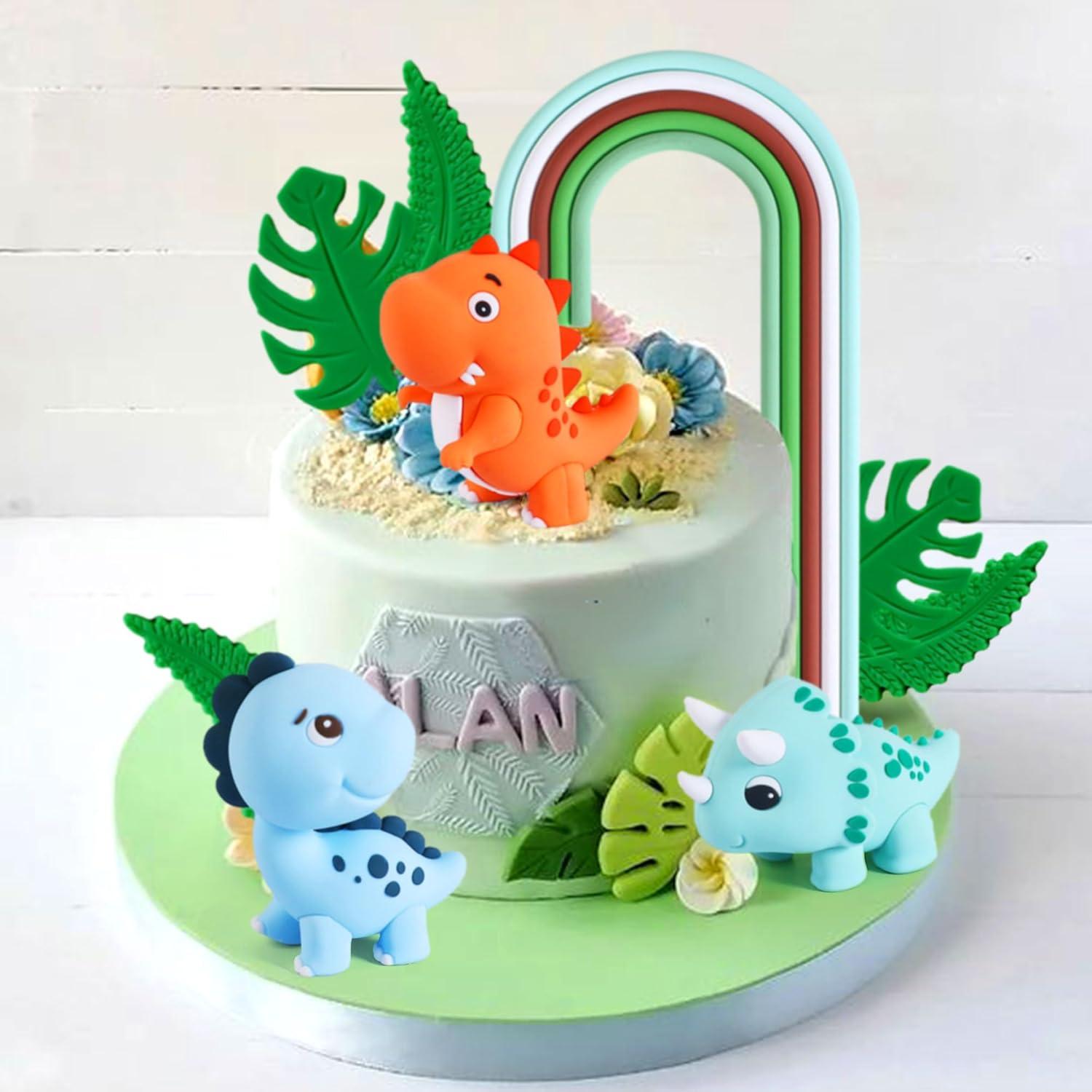 Decoraciones de Pastel Dinosaurio Roaring Good Time - 10 Piezas