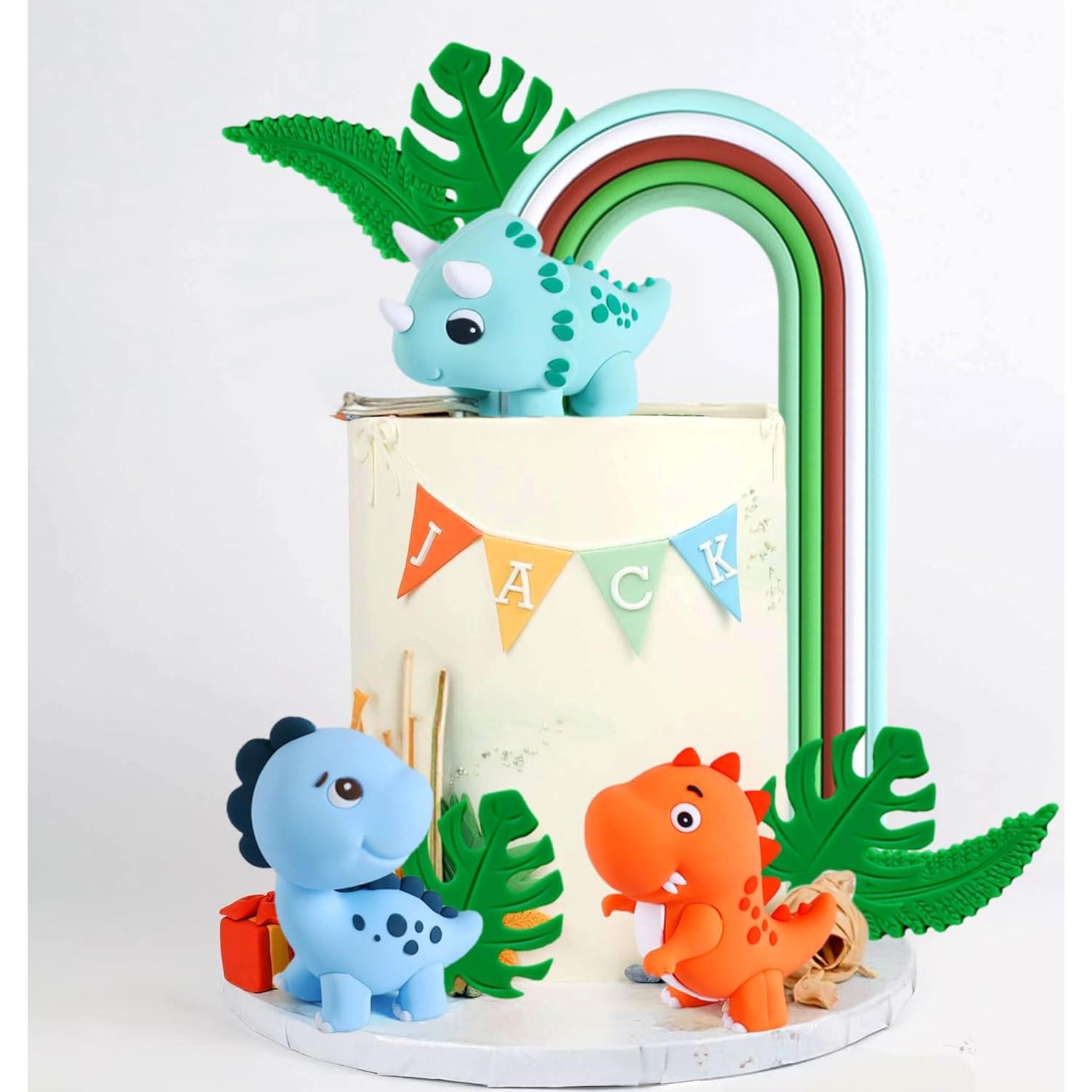Decoraciones de Pastel Dinosaurio Roaring Good Time - 10 Piezas