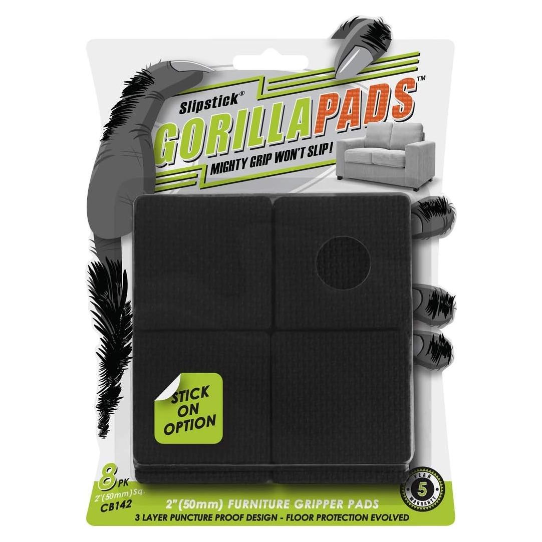 Almohadillas Antideslizantes Slipstick GorillaPads 5.08 cm - Juego de 8