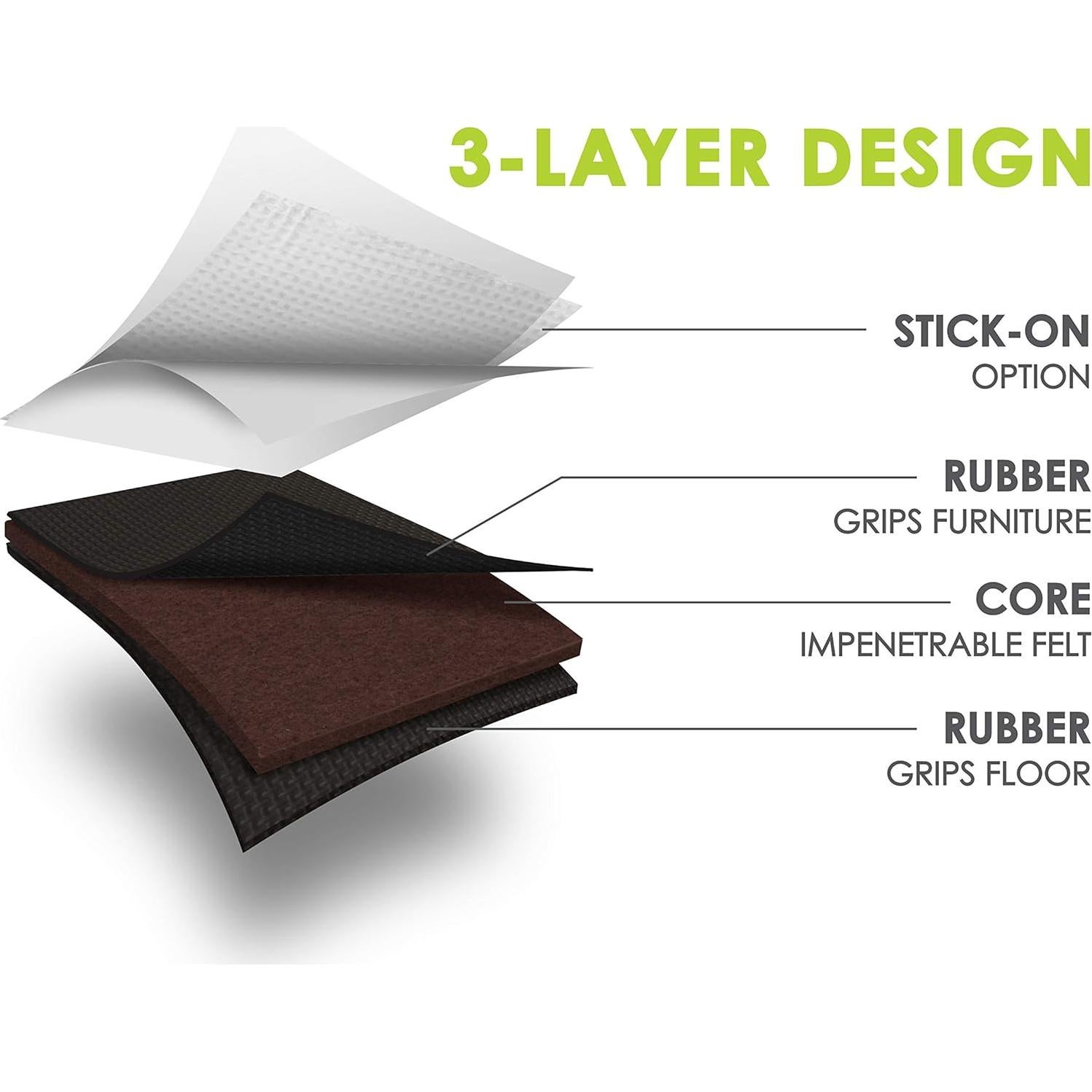 Almohadillas Antideslizantes Slipstick GorillaPads 5.08 cm - Juego de 8