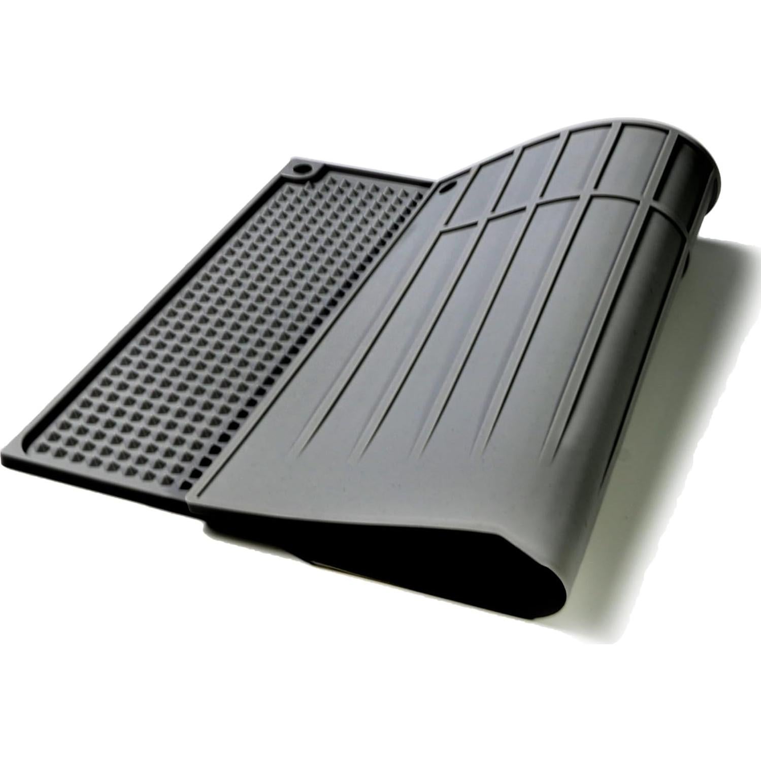 Alfombrilla de Secado de Platos de Silicona JRSENL 44.9x30.9cm Antideslizante