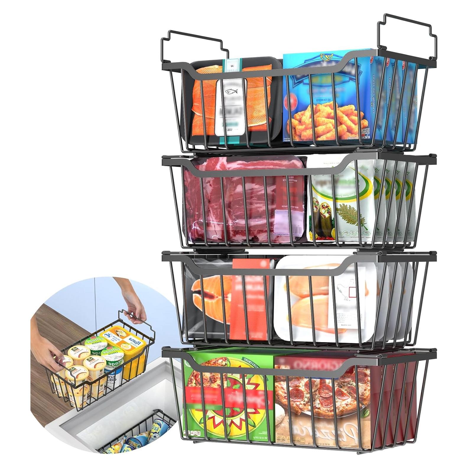 Cajas Organizadoras de Congelador Goovilla 4 Piezas 32x16x10.9 cm