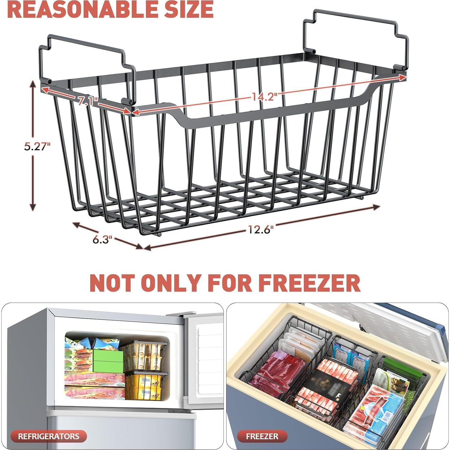 Cajas Organizadoras de Congelador Goovilla 4 Piezas 32x16x10.9 cm