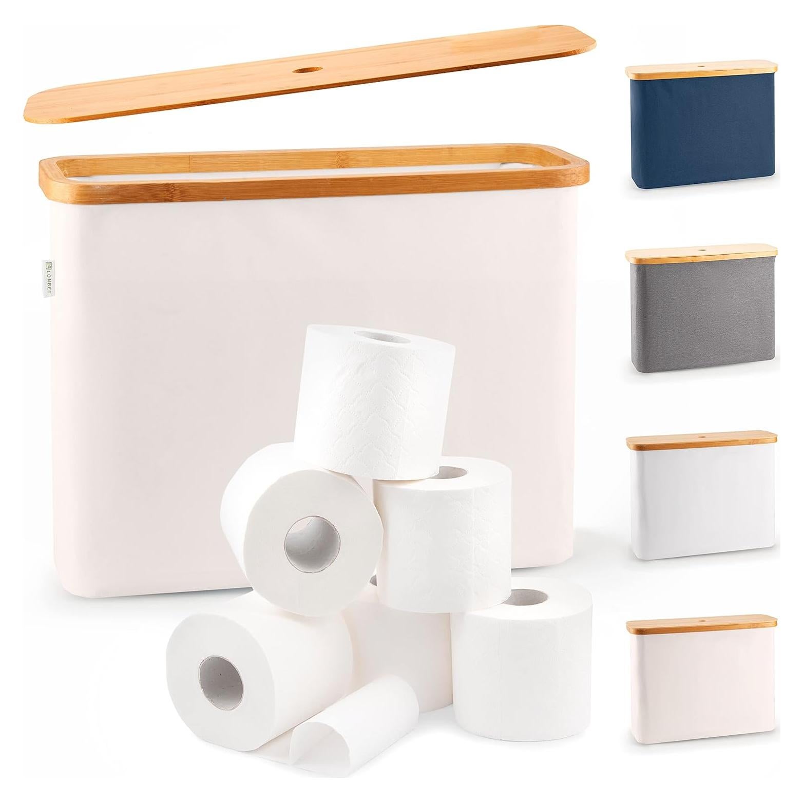 Organizador de Papel Higiénico Lonbet Beige para 12 Rollos