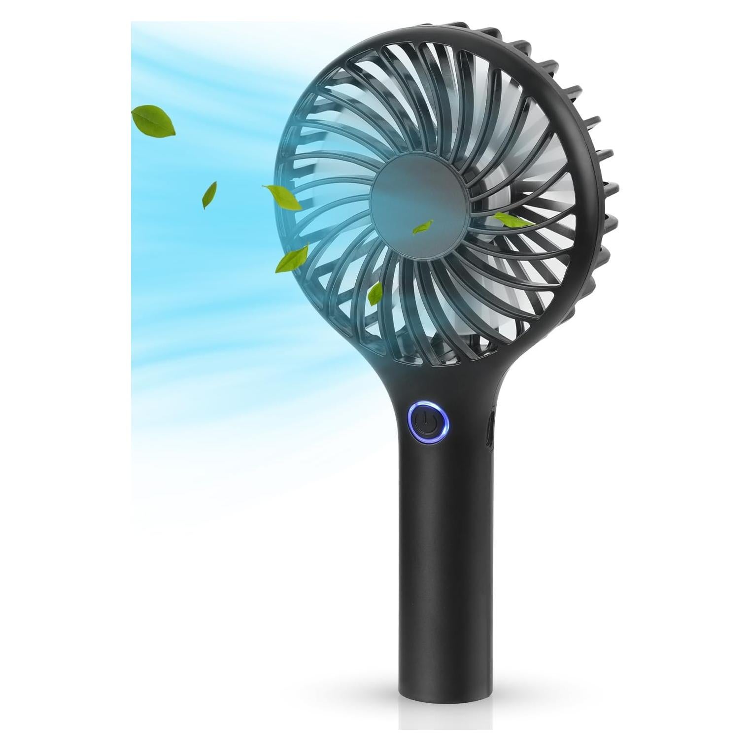 Ventilador de Mano RJVW Mini Portátil Recargable 3 Velocidades