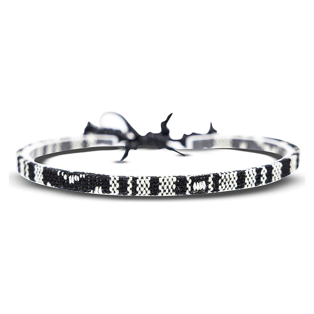 Pulsera de Tobillo Hecha a Mano Nami Ajustable Impermeable Negro