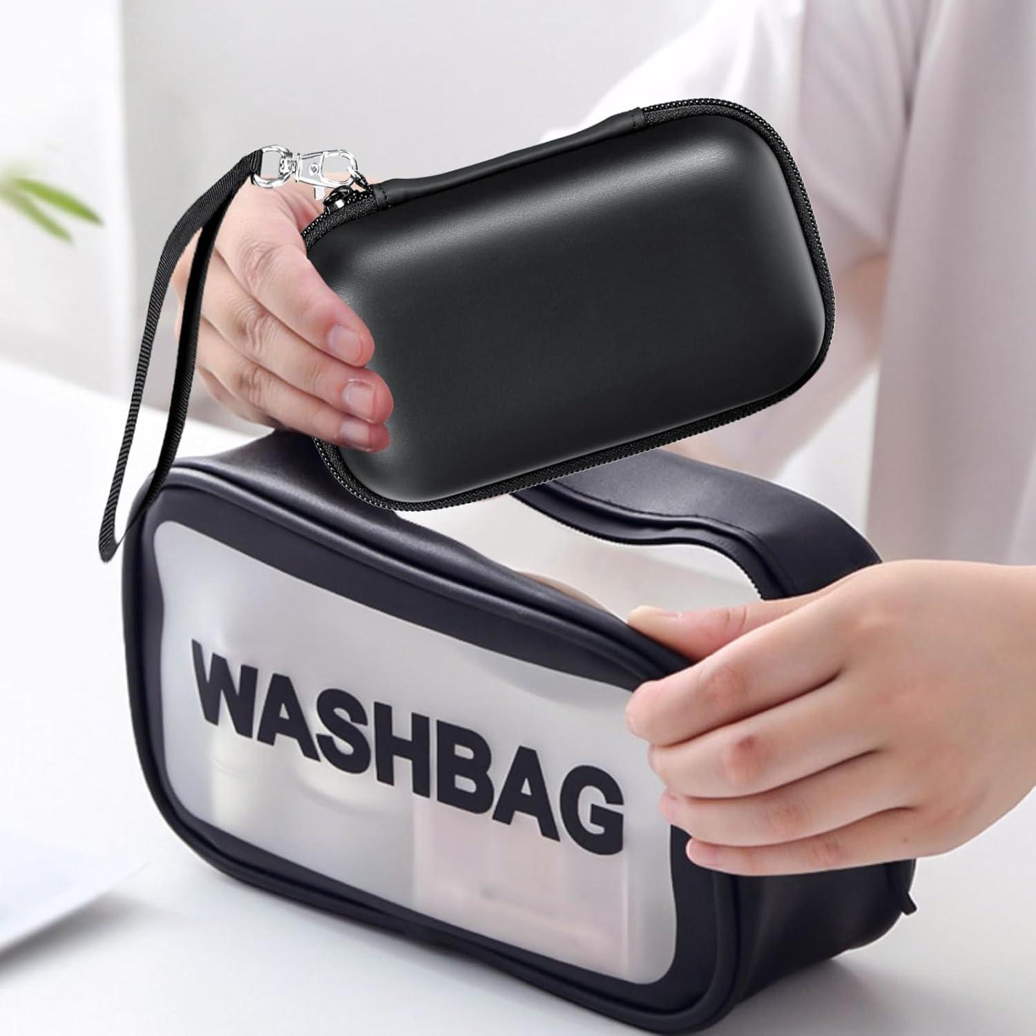 Estuche 2 en 1 para Gafas y Lentes de Contacto MUQING Rosa