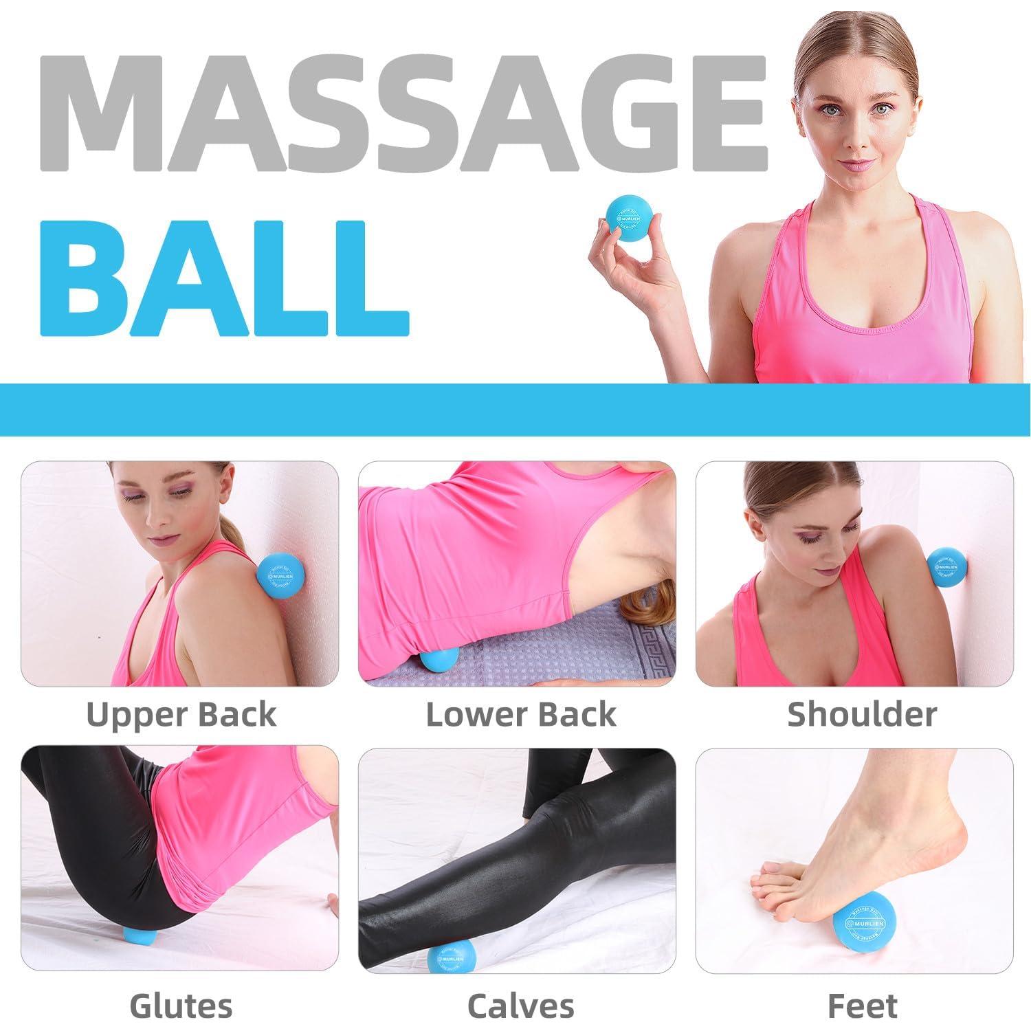Juego de Pelotas de Masaje MURLIEN - Alivio Muscular Azul