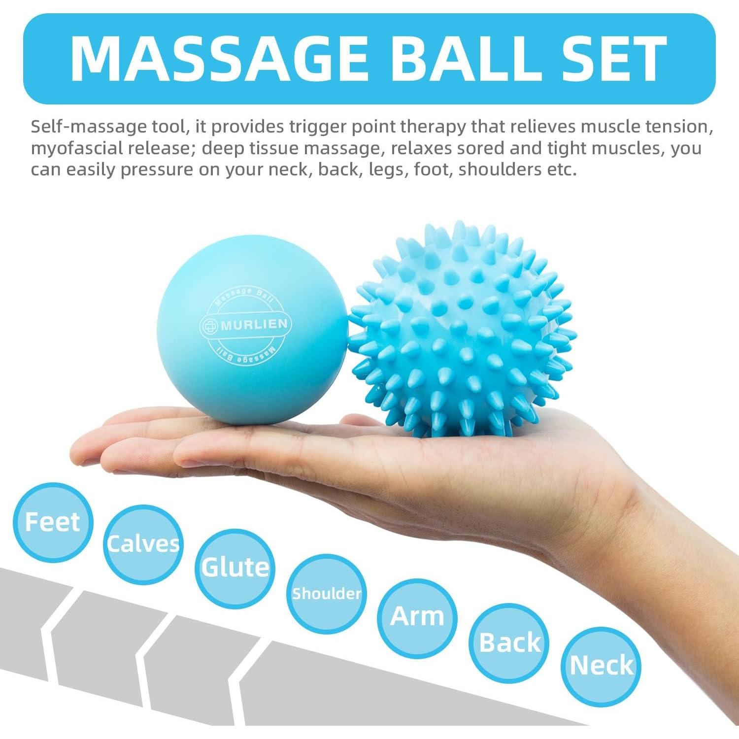 Juego de Pelotas de Masaje MURLIEN - Alivio Muscular Azul