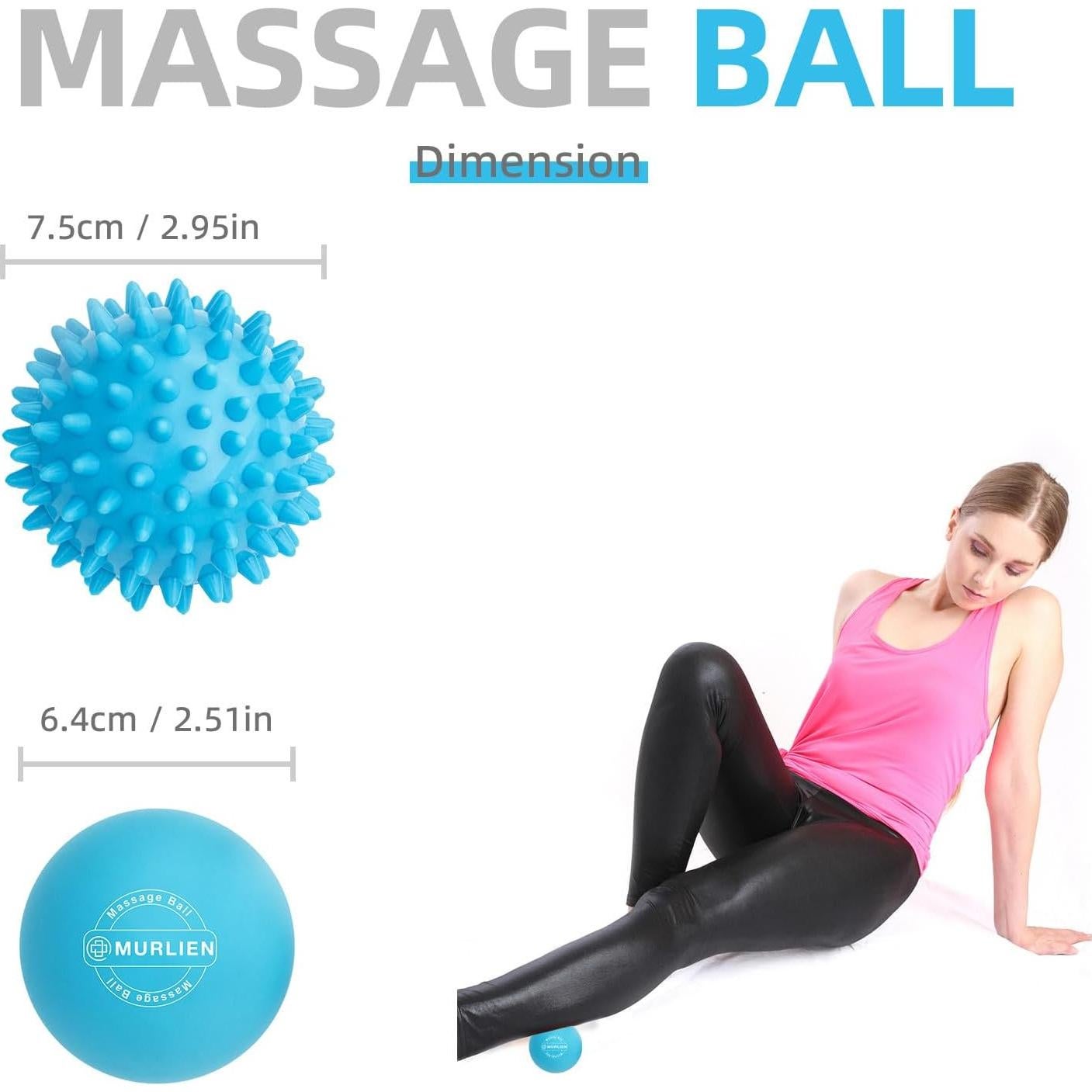 Juego de Pelotas de Masaje MURLIEN - Alivio Muscular Azul