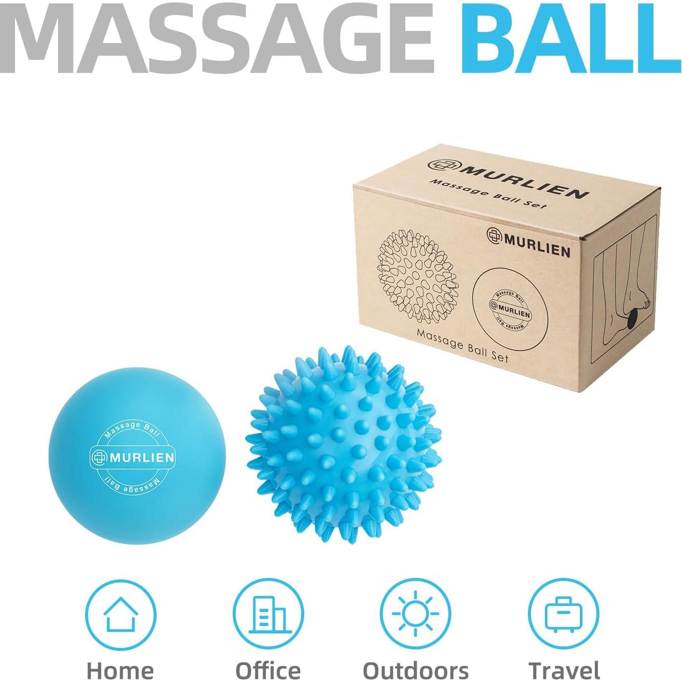 Juego de Pelotas de Masaje MURLIEN - Alivio Muscular Azul