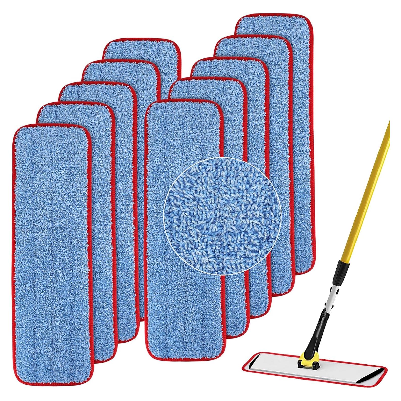 Paquete de 10 Paños de Mopa de Microfibra Rubbermaid 46.99x14.22cm