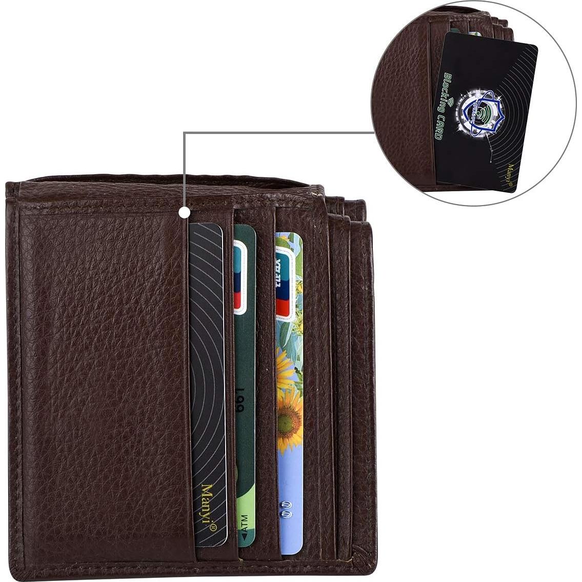 Tarjeta de Bloqueo RFID Manyi 5 Pcs Protección Cartera Negro