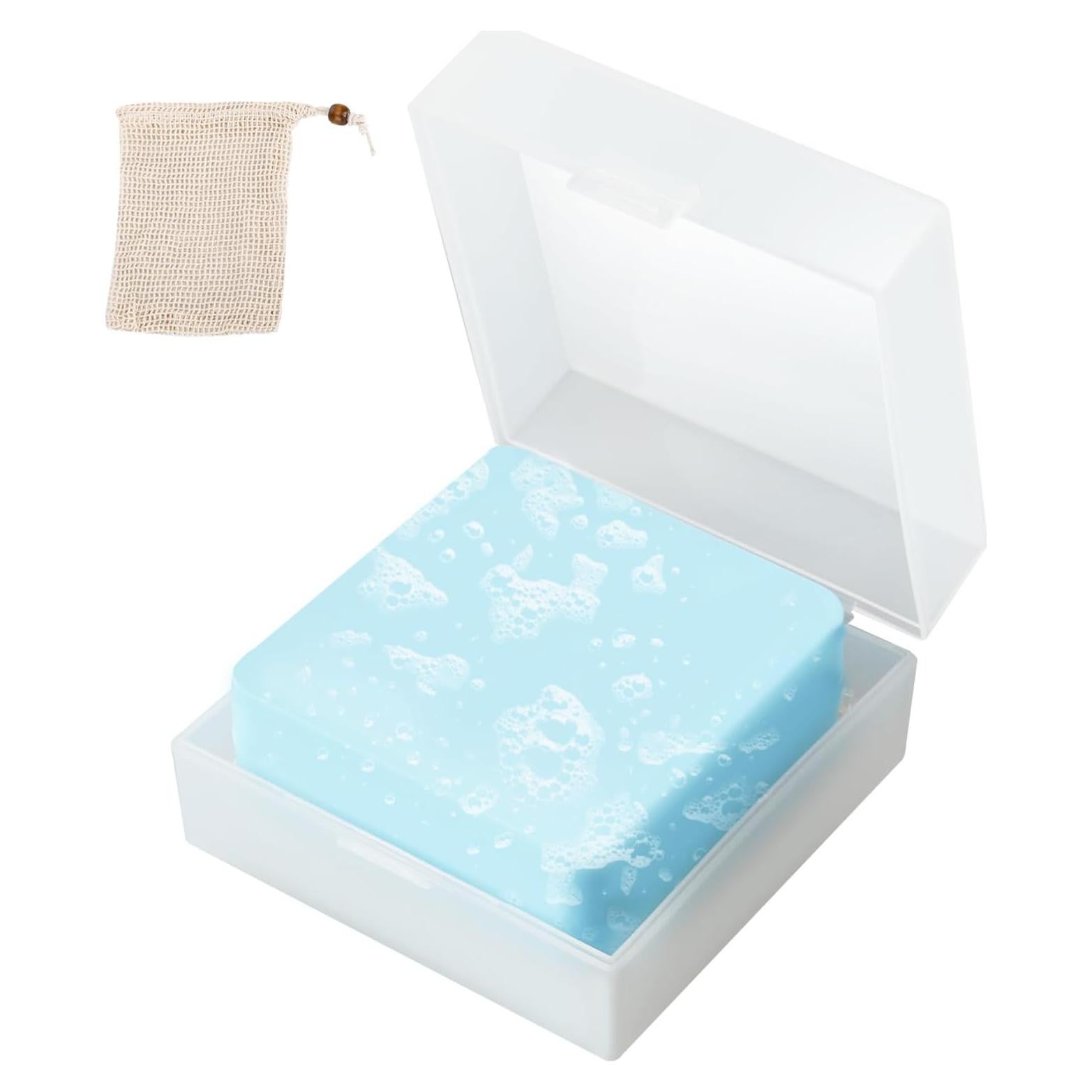 Estuche de Jabón de Viaje Qiuruoo con Drenaje 7.9x7.9cm