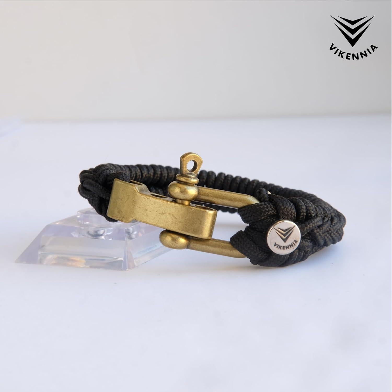 Pulsera de Paracord Minimalista para Hombres - Ajustable Negro
