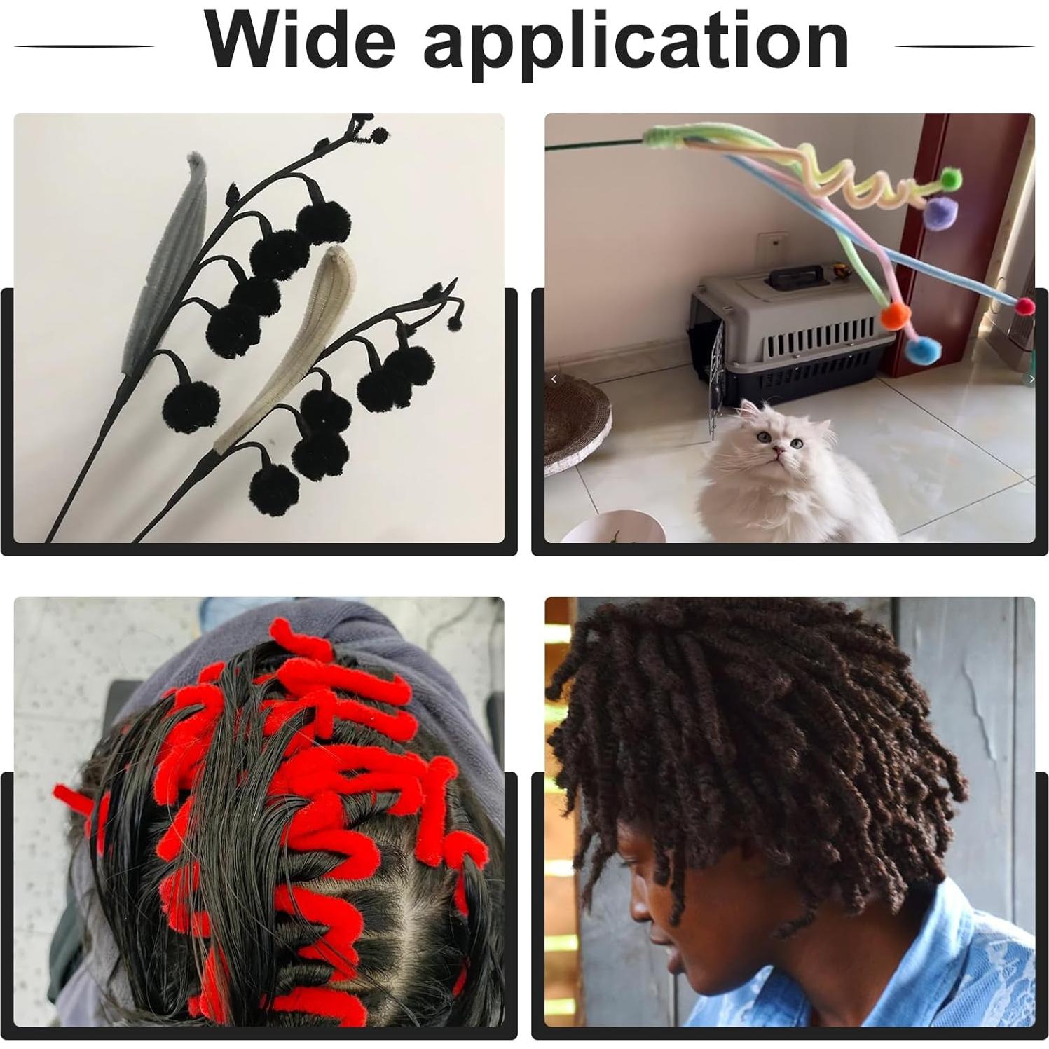 60 Limpiapipas Negros Veroave para Manualidades y Decoración