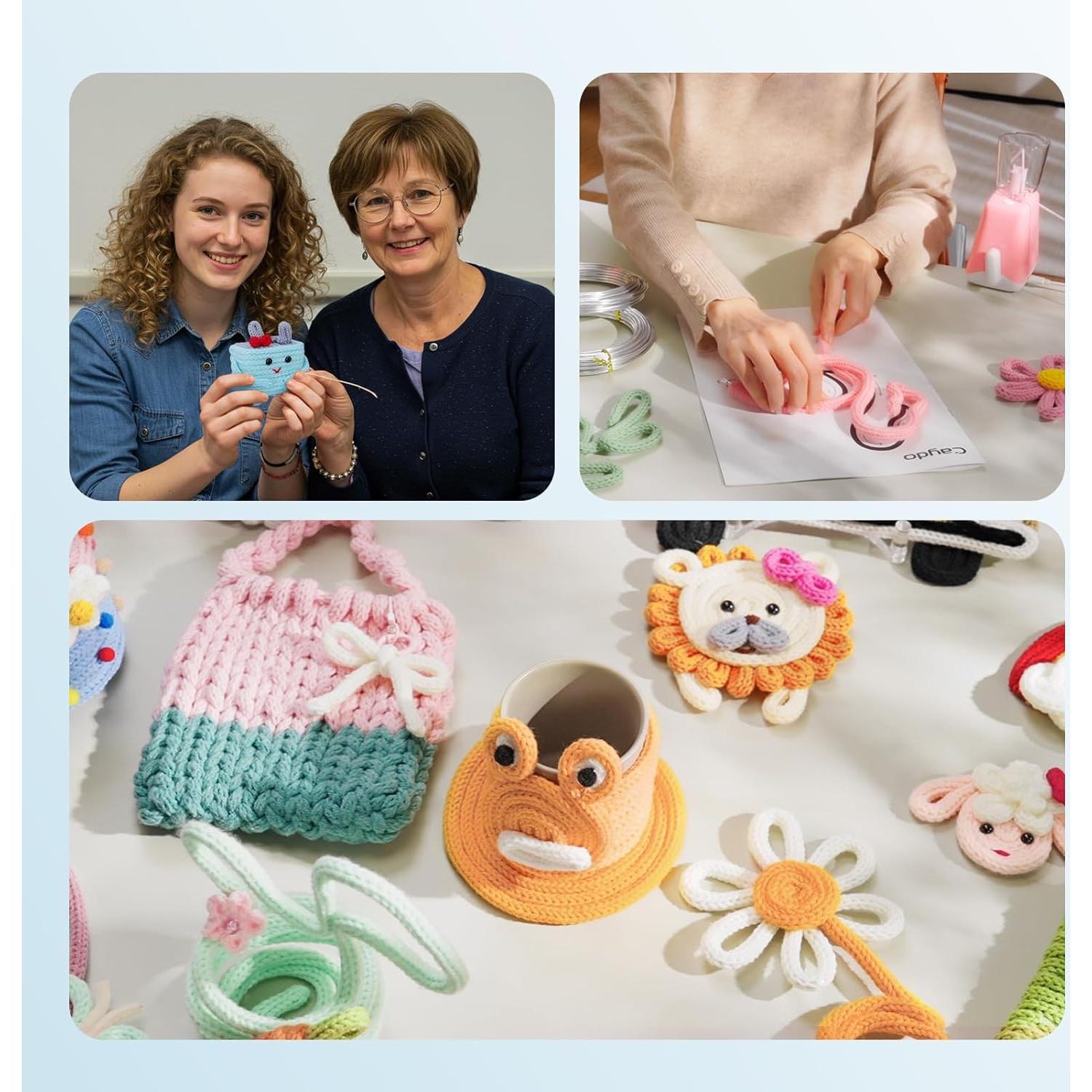 Kit de Tejido iCord Caydo 92 Piezas - Máquina Eléctrica y Accesorios