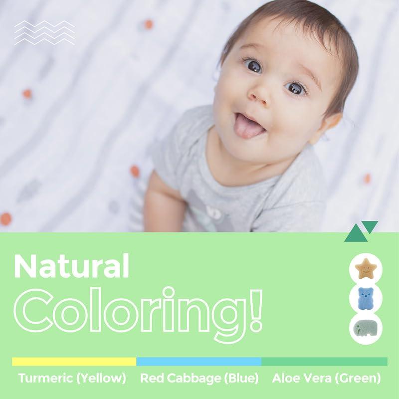 Esponjas Konjac para Bebés MyHomeBody - Set 3 Piezas Elefante, Oso, Estrella