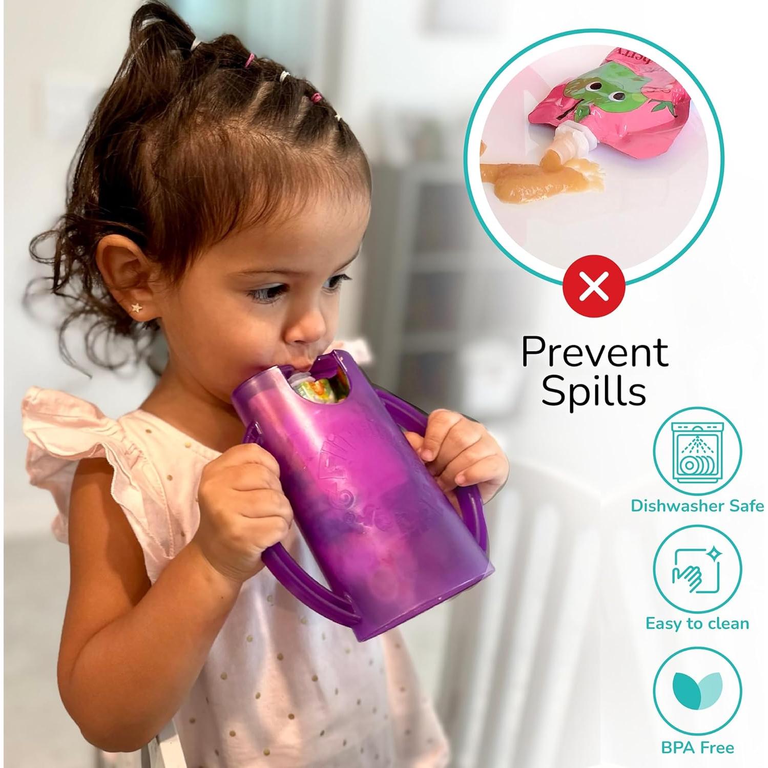 Soporte Invertido para Bolsas de Comida y Jugo - FH - Apto Lavavajillas