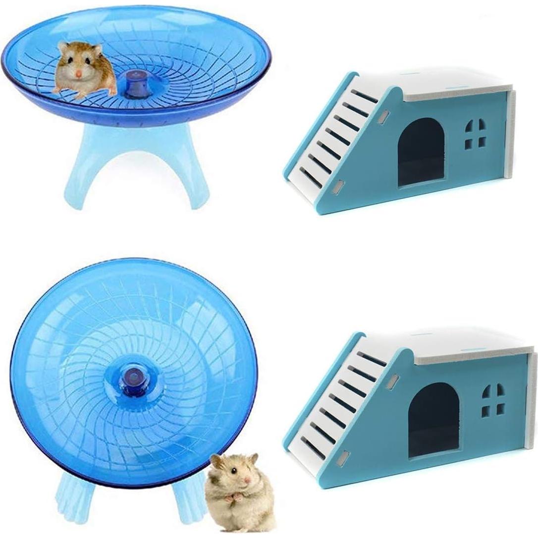 Kit de Escalada y Rueda de Ejercicio para Hámster Zswell
