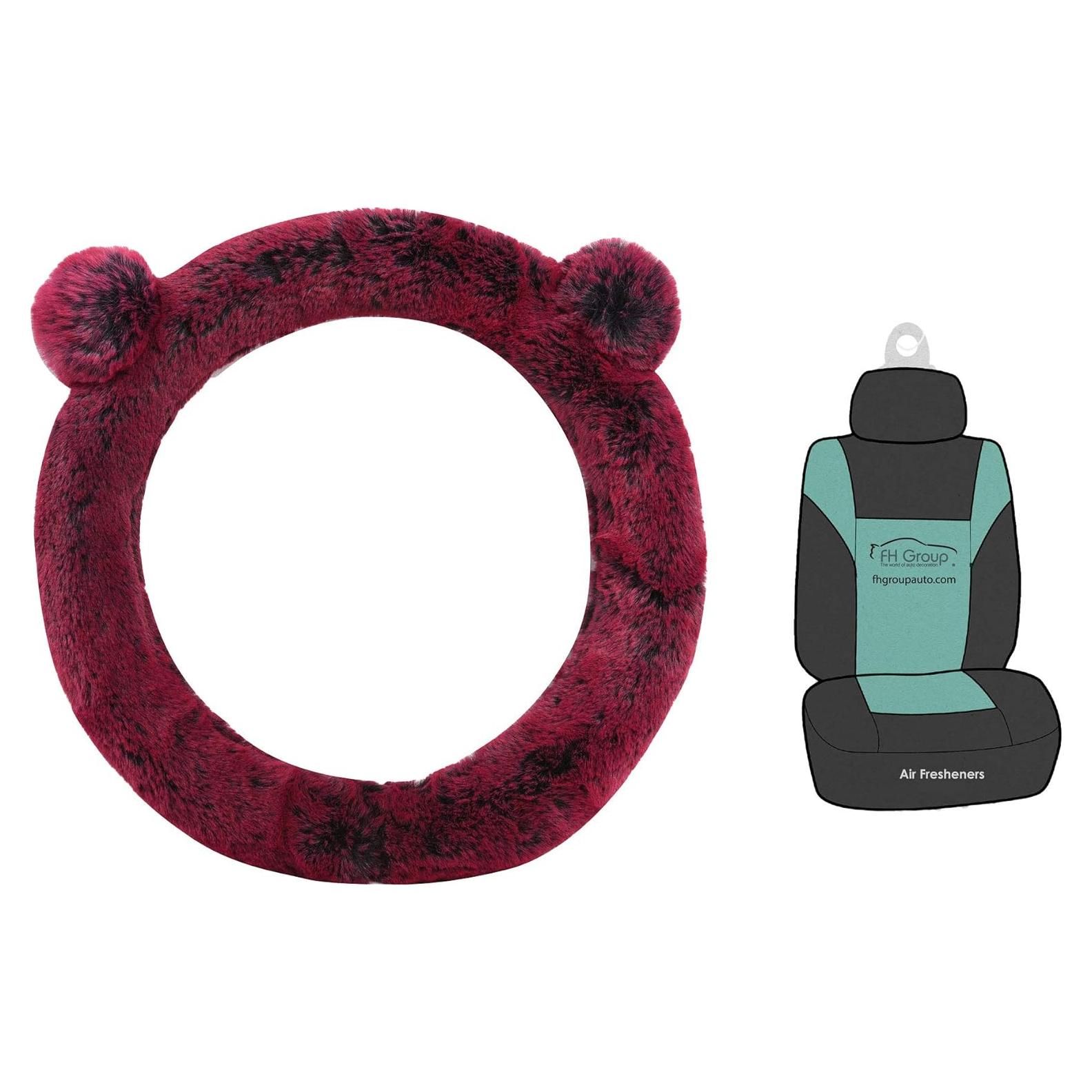 Cubierta de Volante FH Group Burdeos con Ambientador - Universal