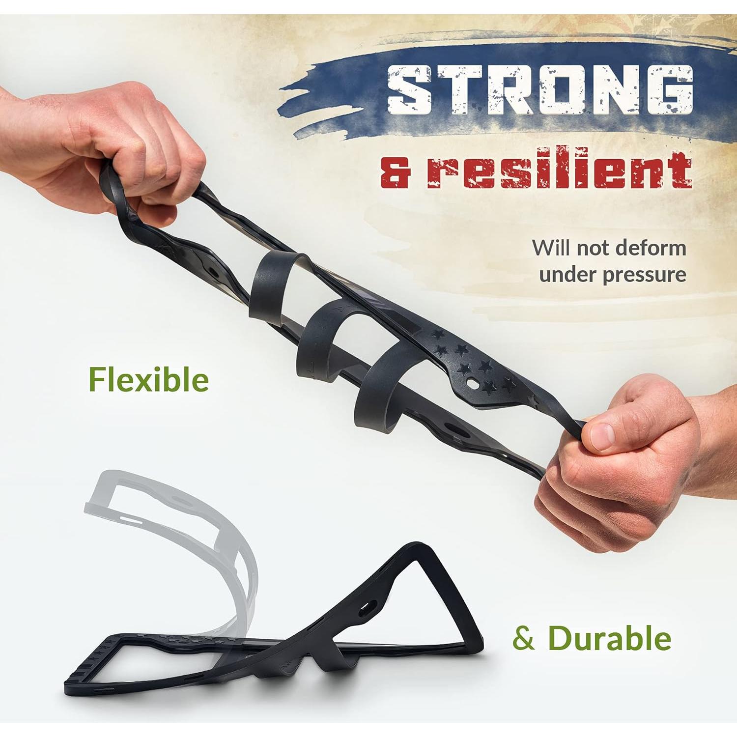 Marco de Placa de Licencia Silicona Tactilian Bandera Americana