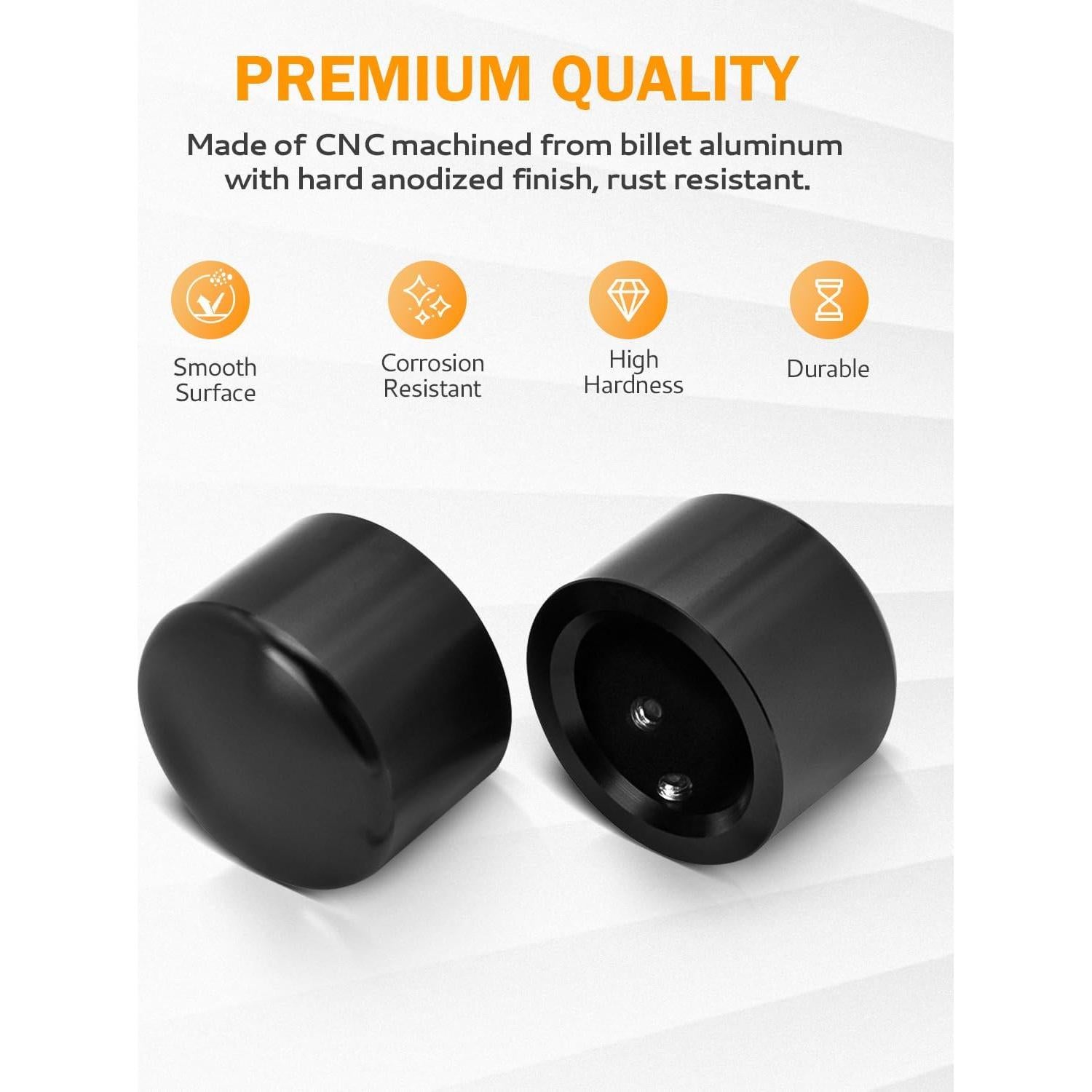 Cubiertas de Tuerca del Eje Delantero PBYMT para Harley 2002-2024