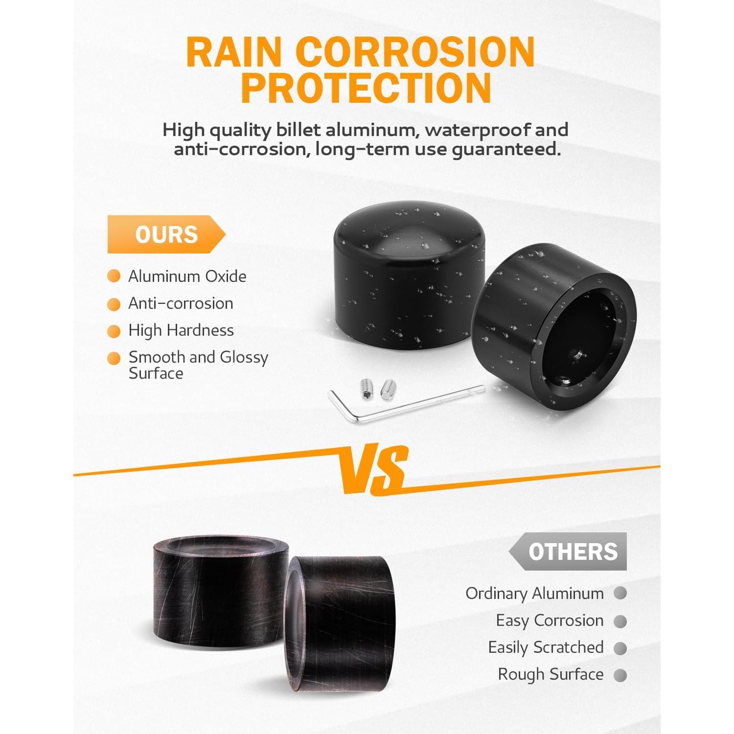 Cubiertas de Tuerca del Eje Delantero PBYMT para Harley 2002-2024