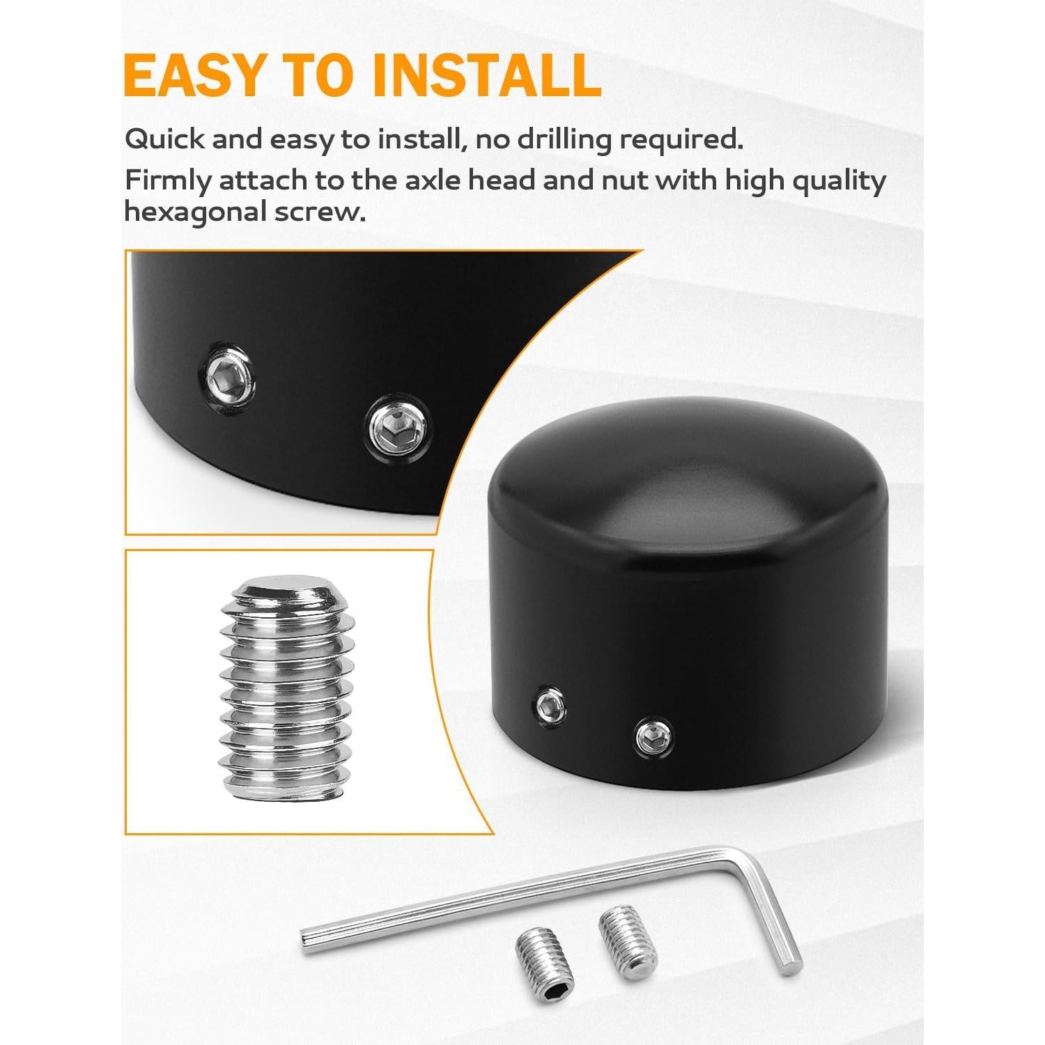 Cubiertas de Tuerca del Eje Delantero PBYMT para Harley 2002-2024