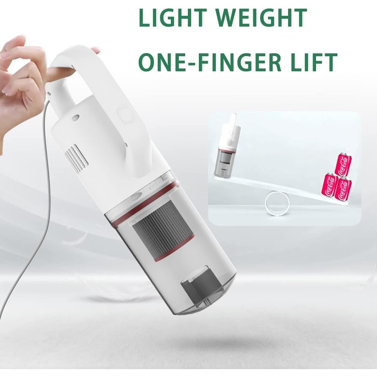 Aspiradora de Mano KEROMEE BX216 con Cable 8m para Suelos de Madera