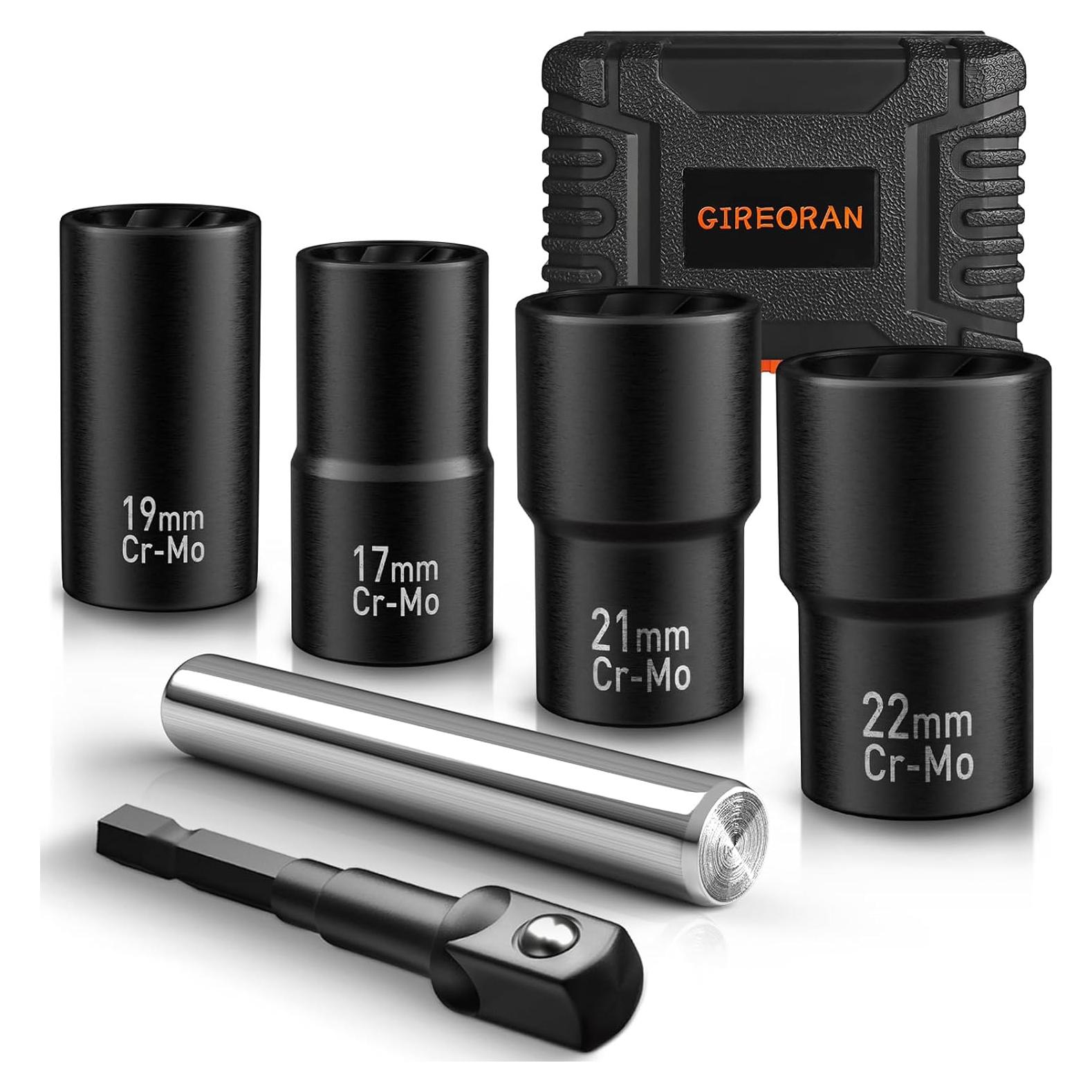 Kit de Extractores de Tornillos GIREORAN 6 Piezas 12.7 mm