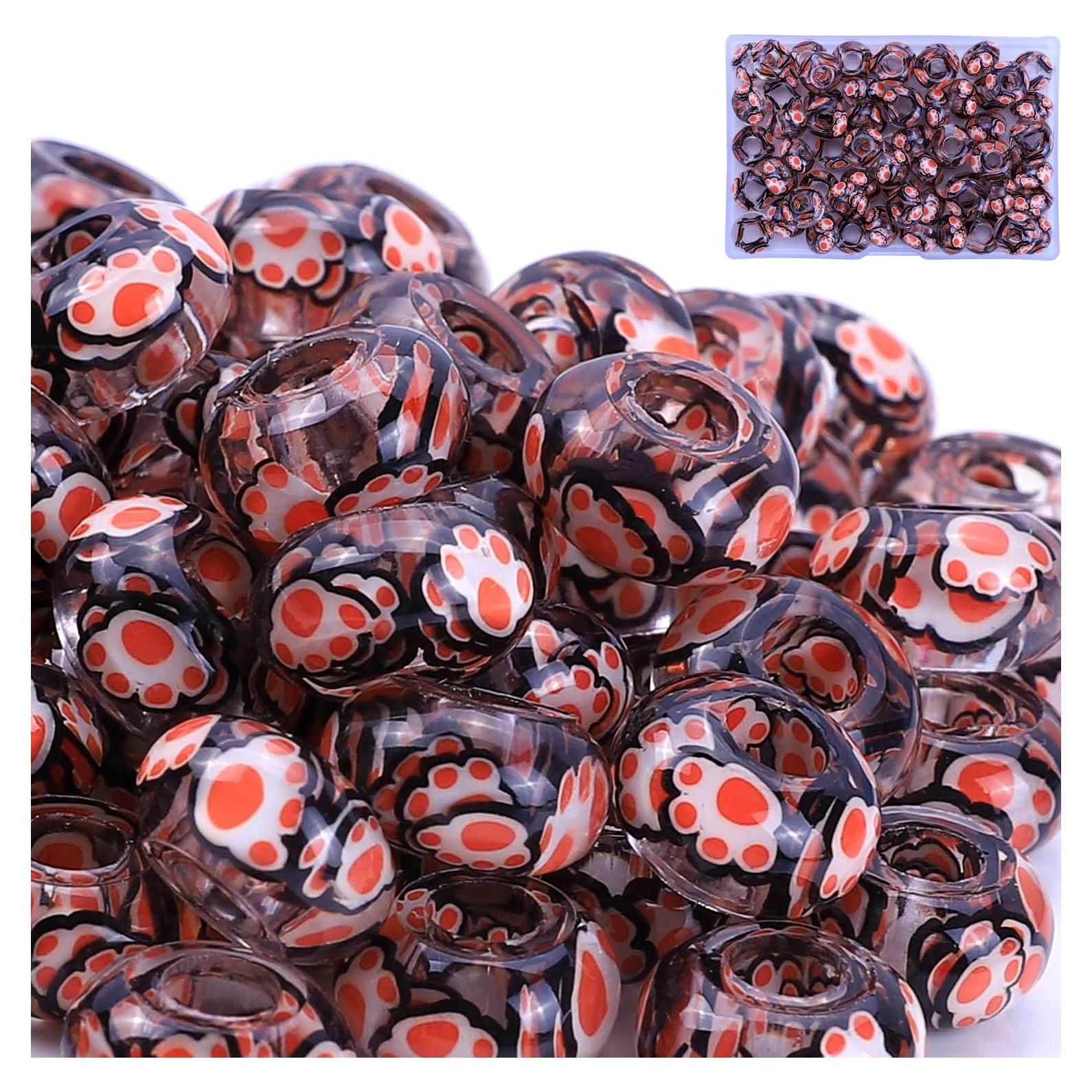 Perlas de Ámbar AIPRIDY para Joyas DIY - 50 Piezas