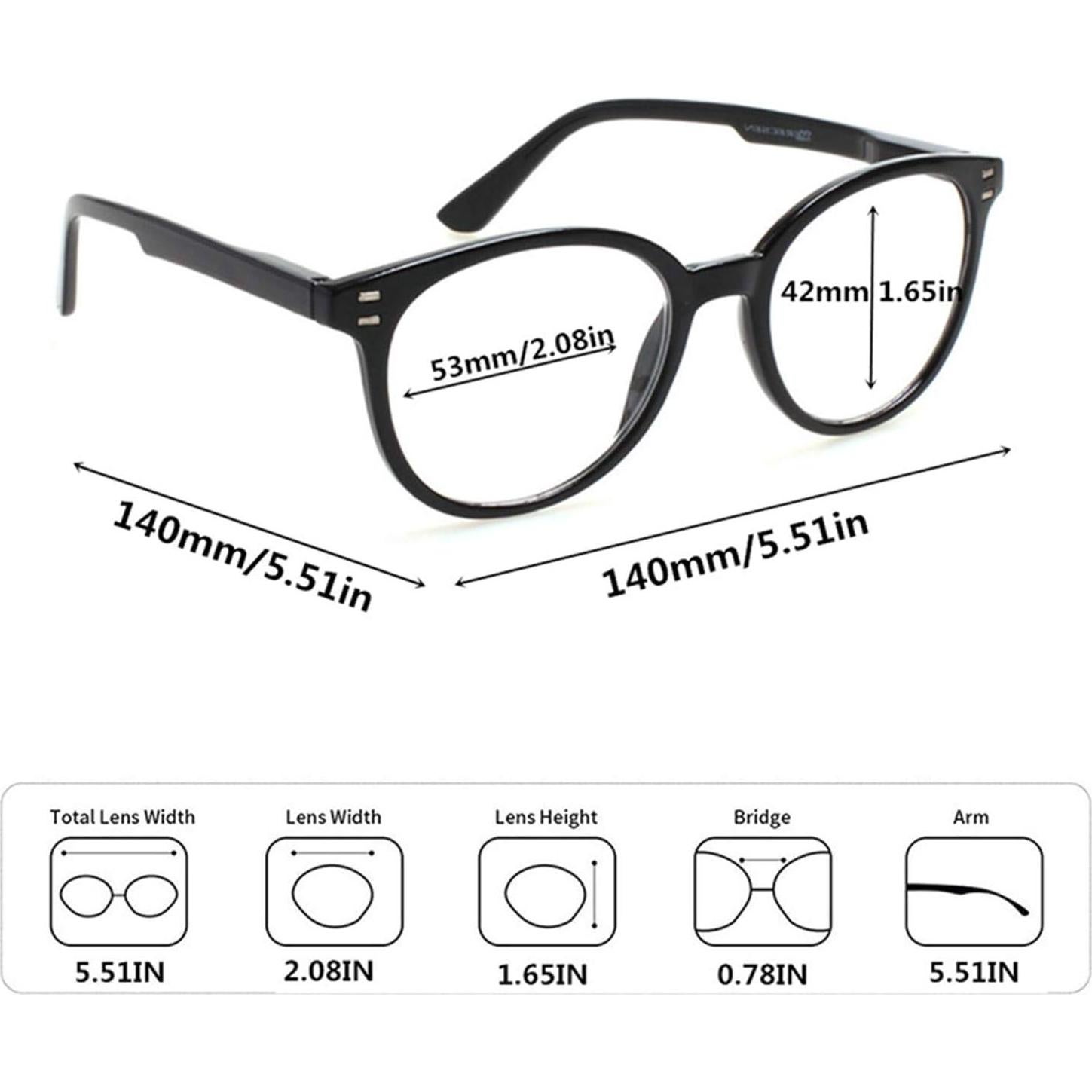 Paquete de 3 Gafas de Lectura SIGVAN Unisex 2.25x Estilosas