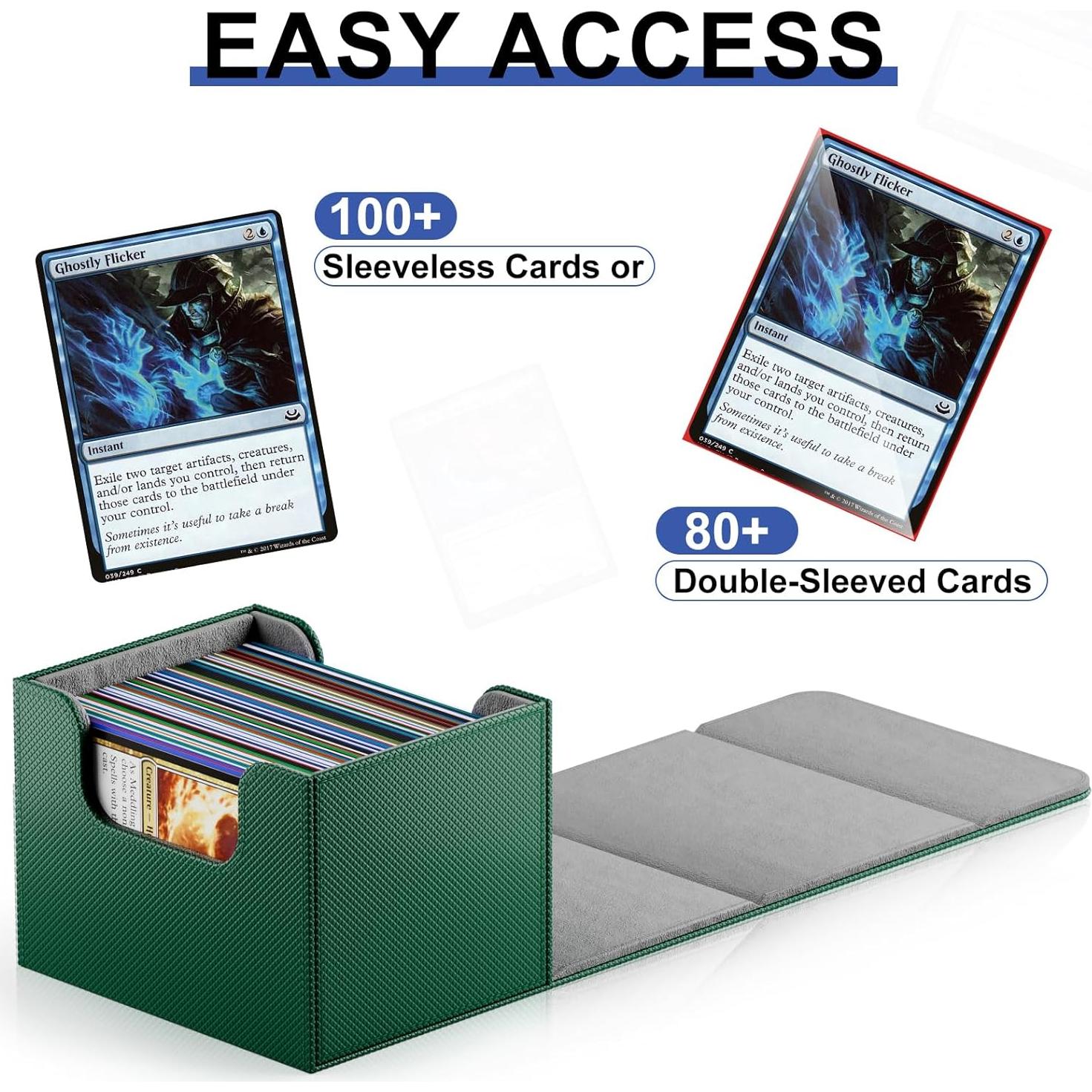 Caja de Barajas TiopLior 4 Unidades con Divisores para MTG