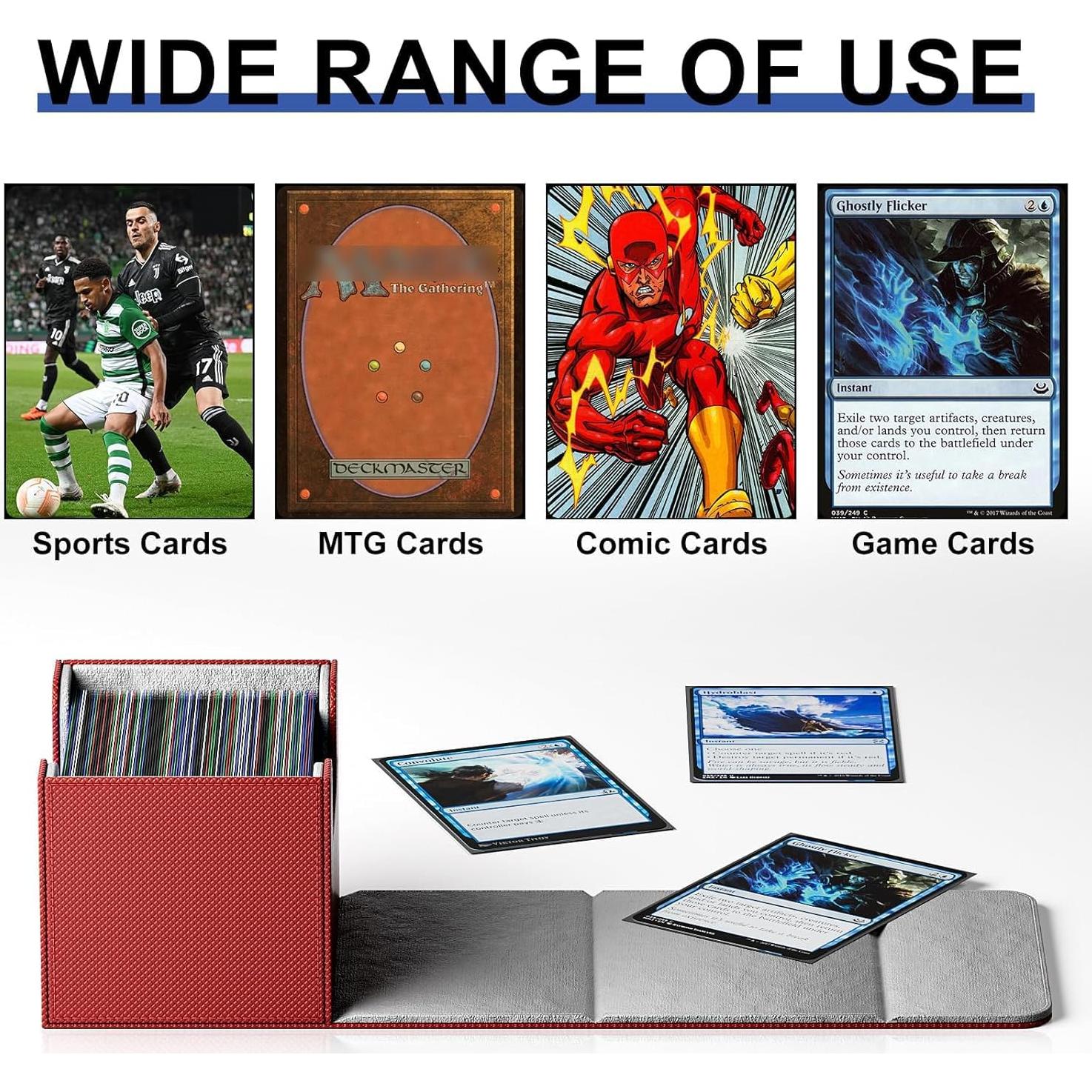 Caja de Barajas TiopLior 4 Unidades con Divisores para MTG