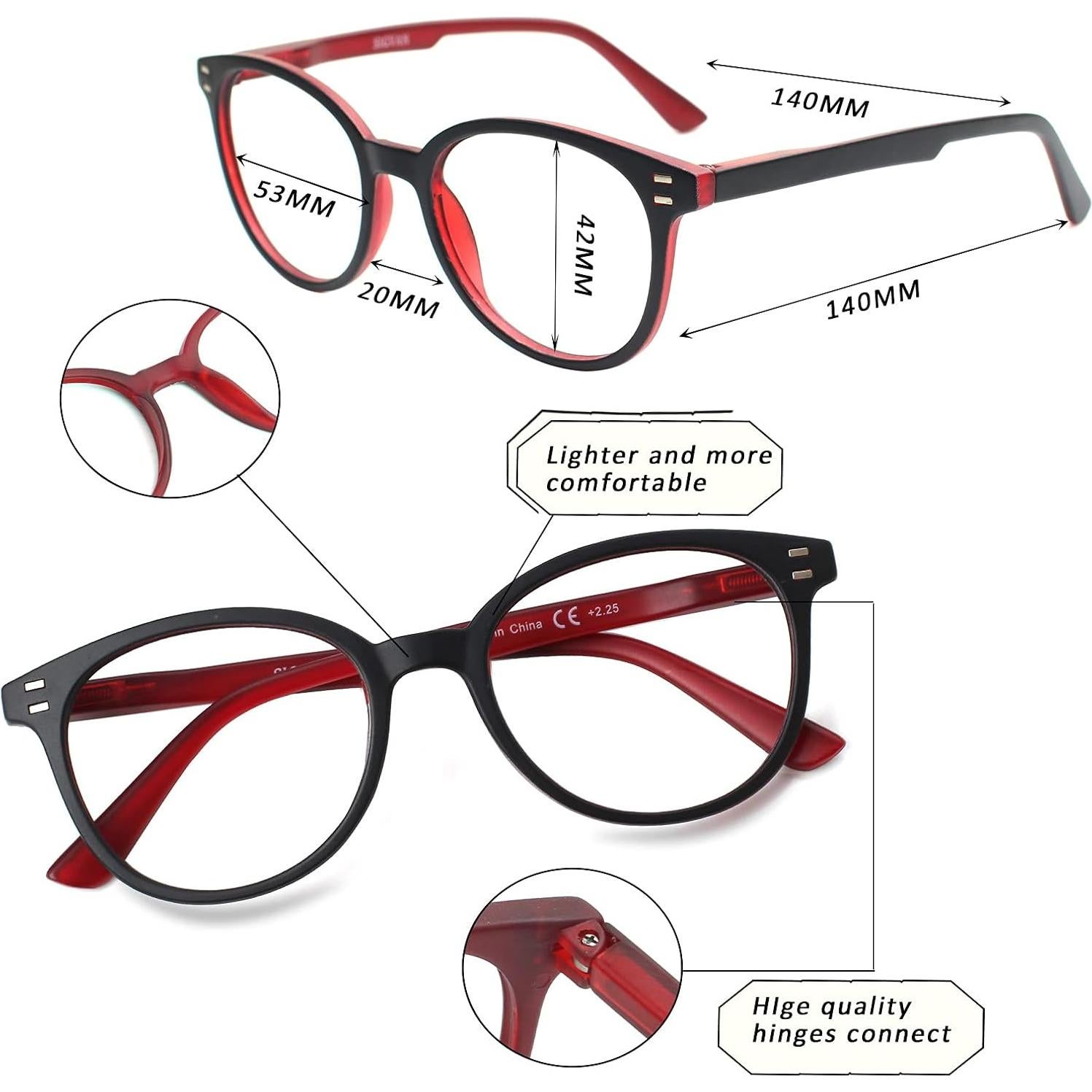 Paquete de 3 Gafas de Lectura SIGVAN Multicolor 0.50x Unisex