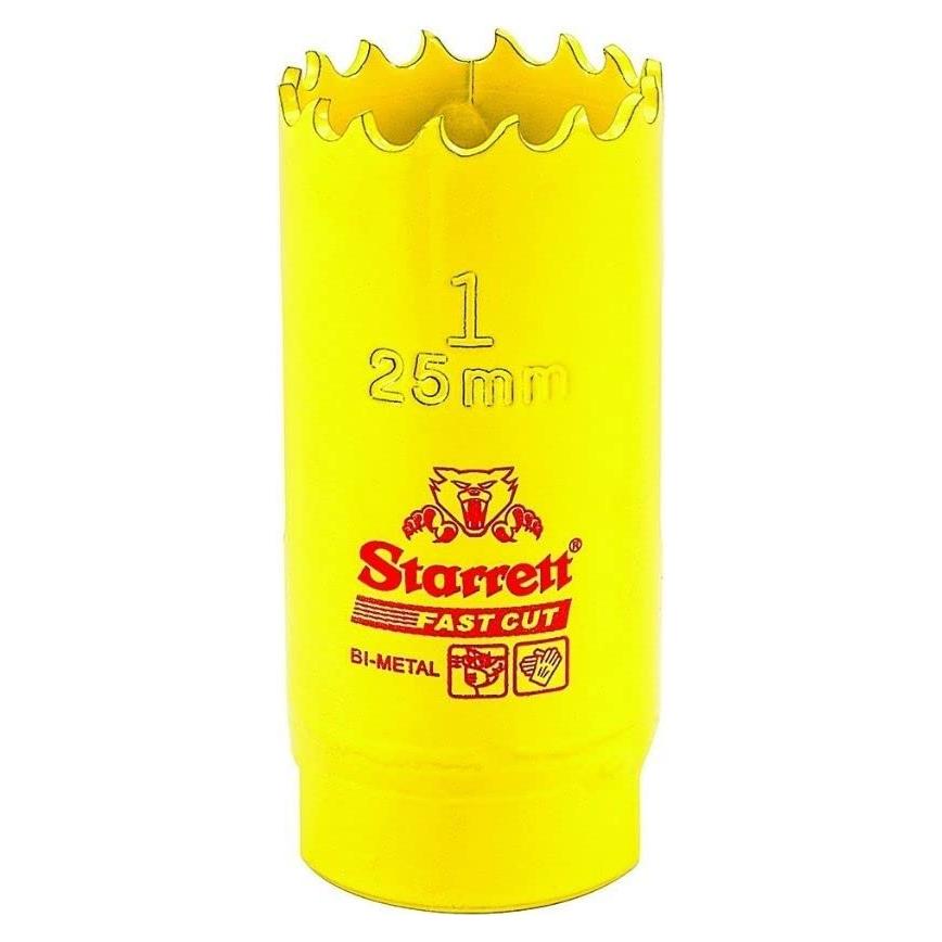 Sierra de Agujero Starrett FCH0100-G 2.54 cm HSS para Metal y Madera