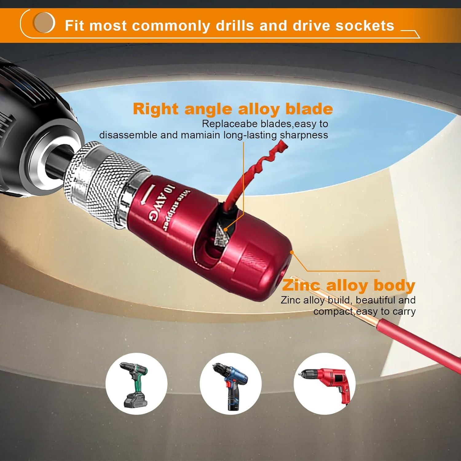 Destripador de Cables Luckyway 3 PCS 10-14 AWG Colorido